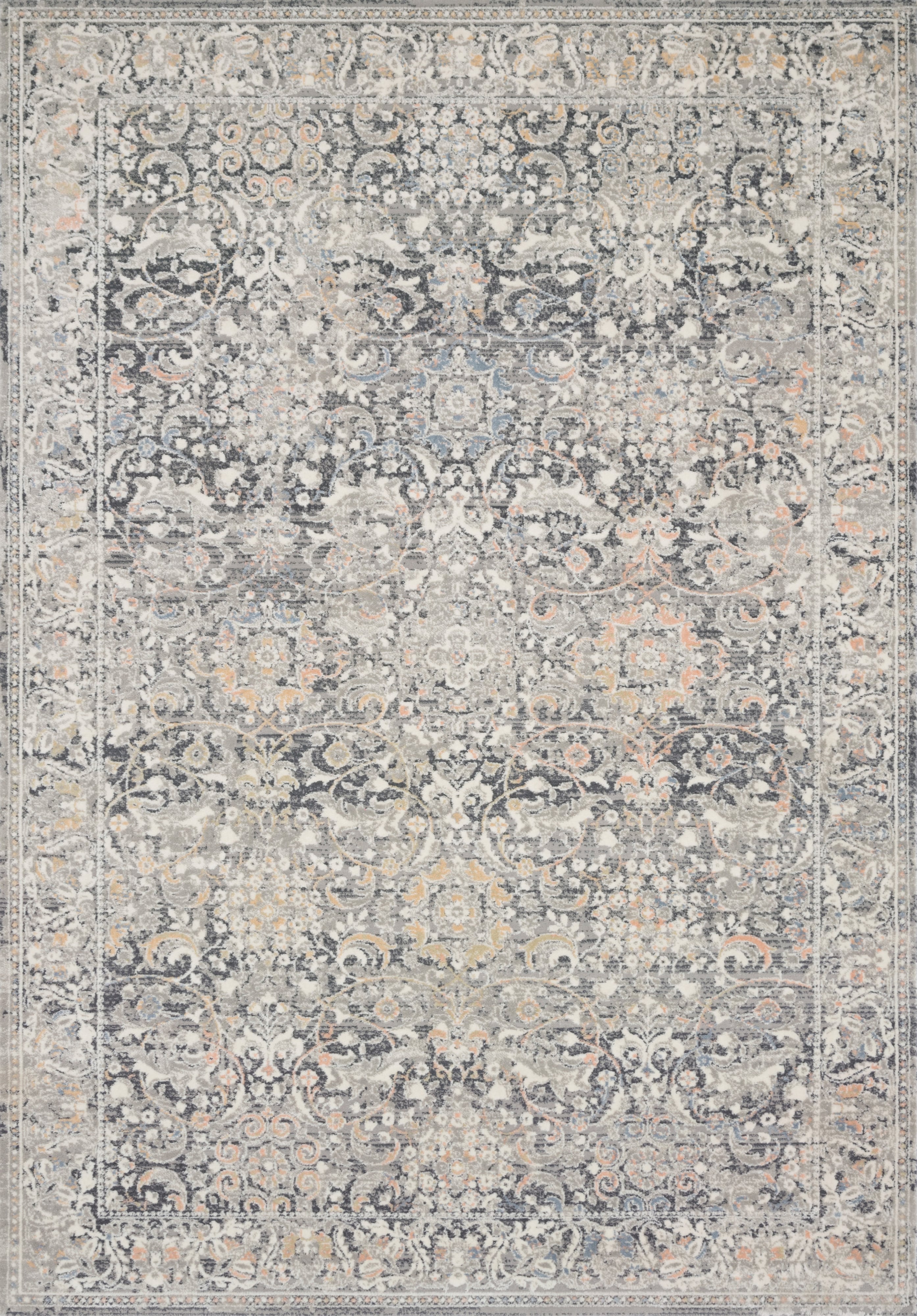 Loloi Rugs Lucia 5'2" x 7'7" Grey / Mist Rectangle Rug Belfort