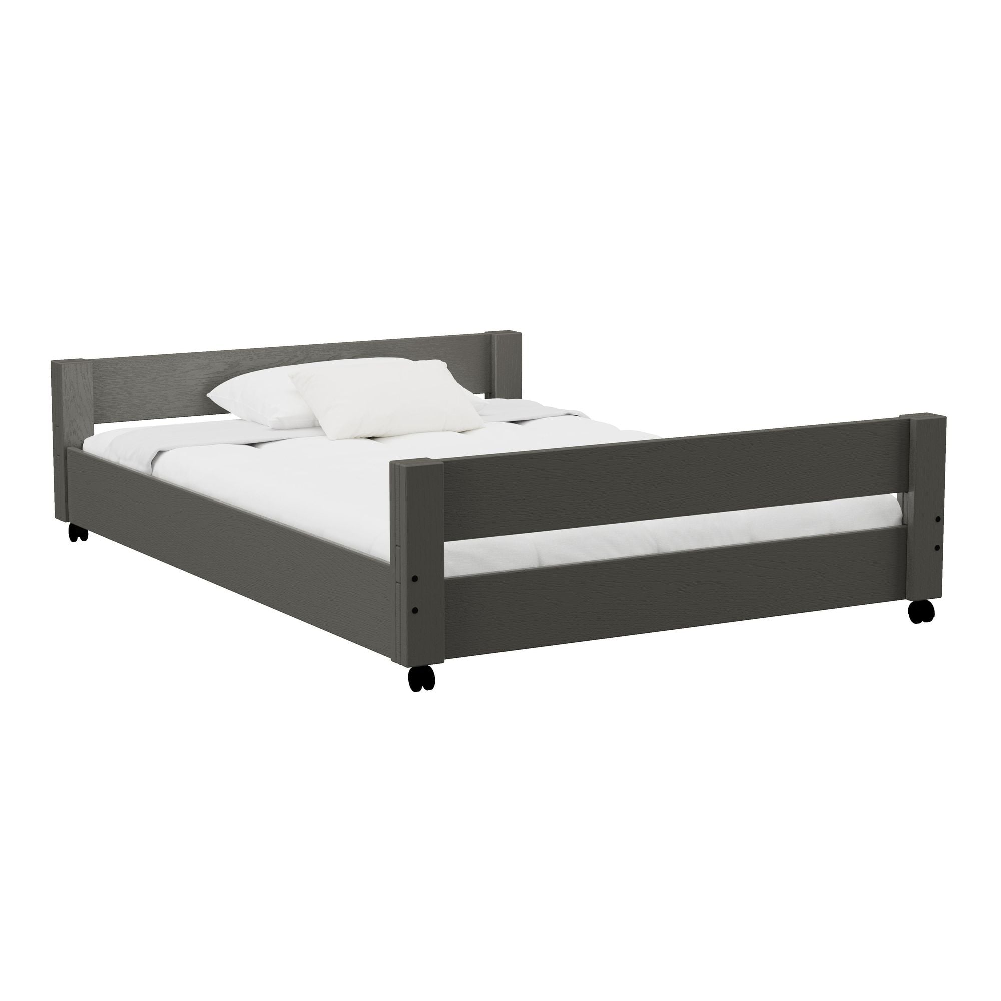 Cali Kids Full Caster Bed - Grey