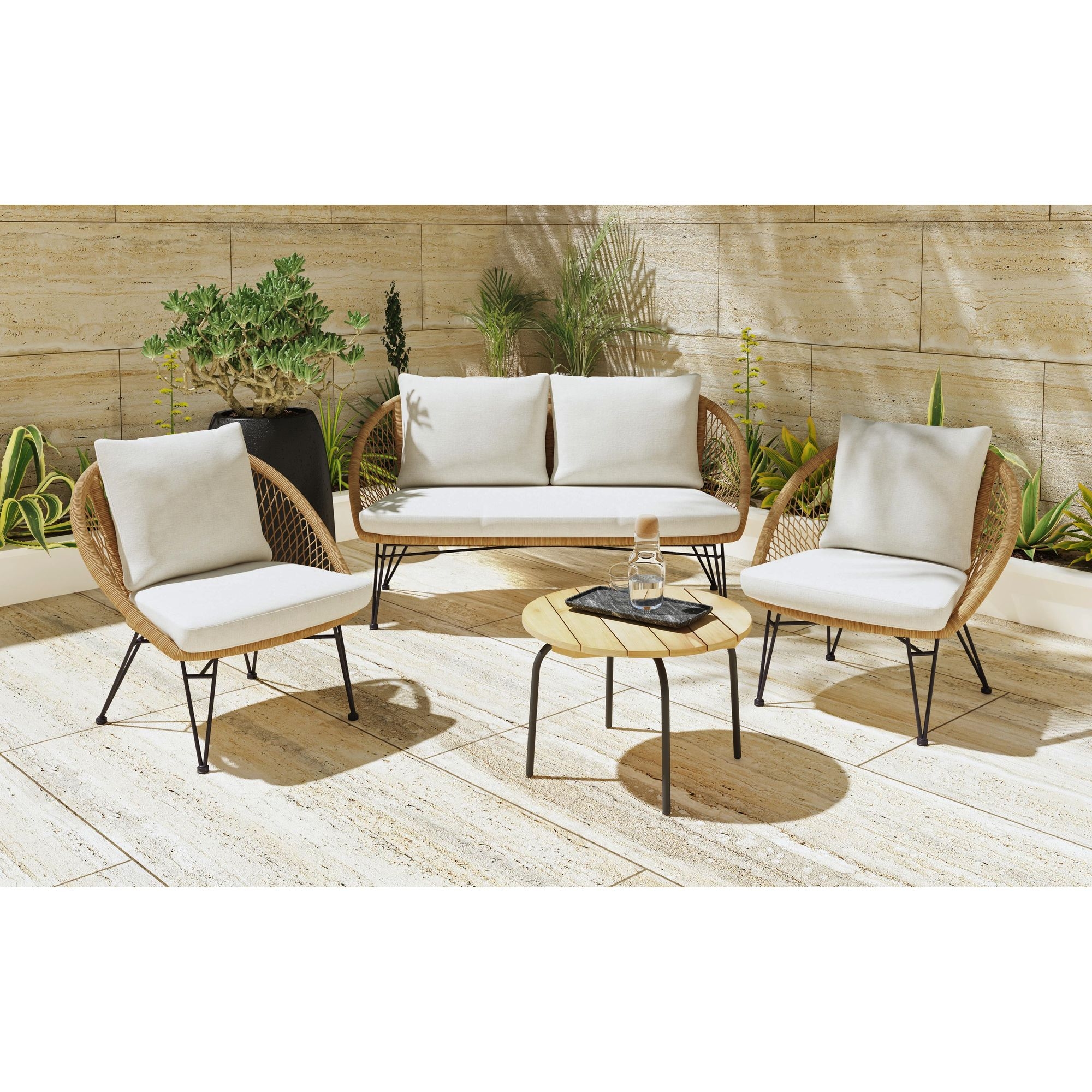Outdoor Seating 4Pc Set