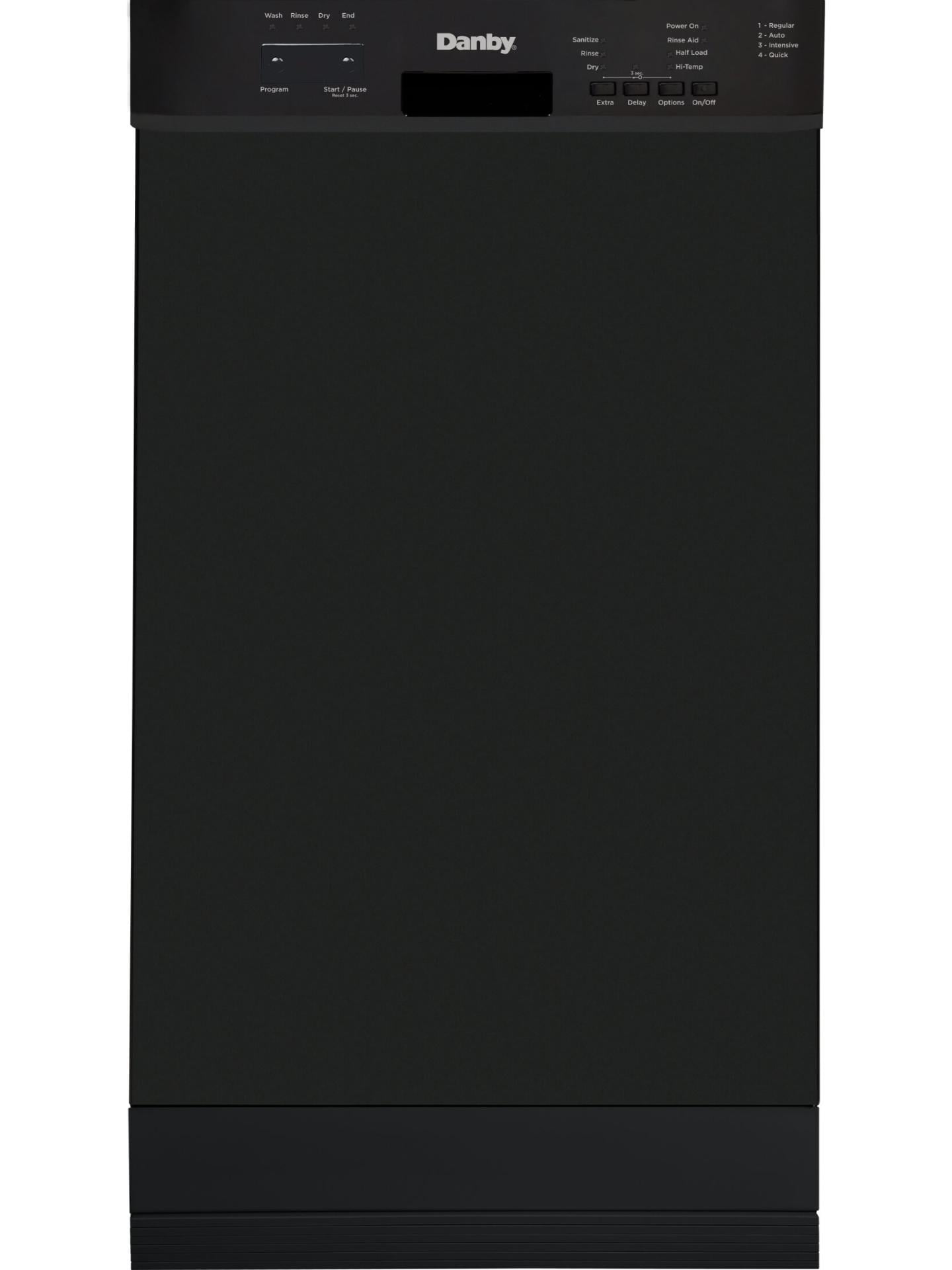 Danby DDW18D1EB Danby 18 Builtin Dishwasher with Front Controls (Black