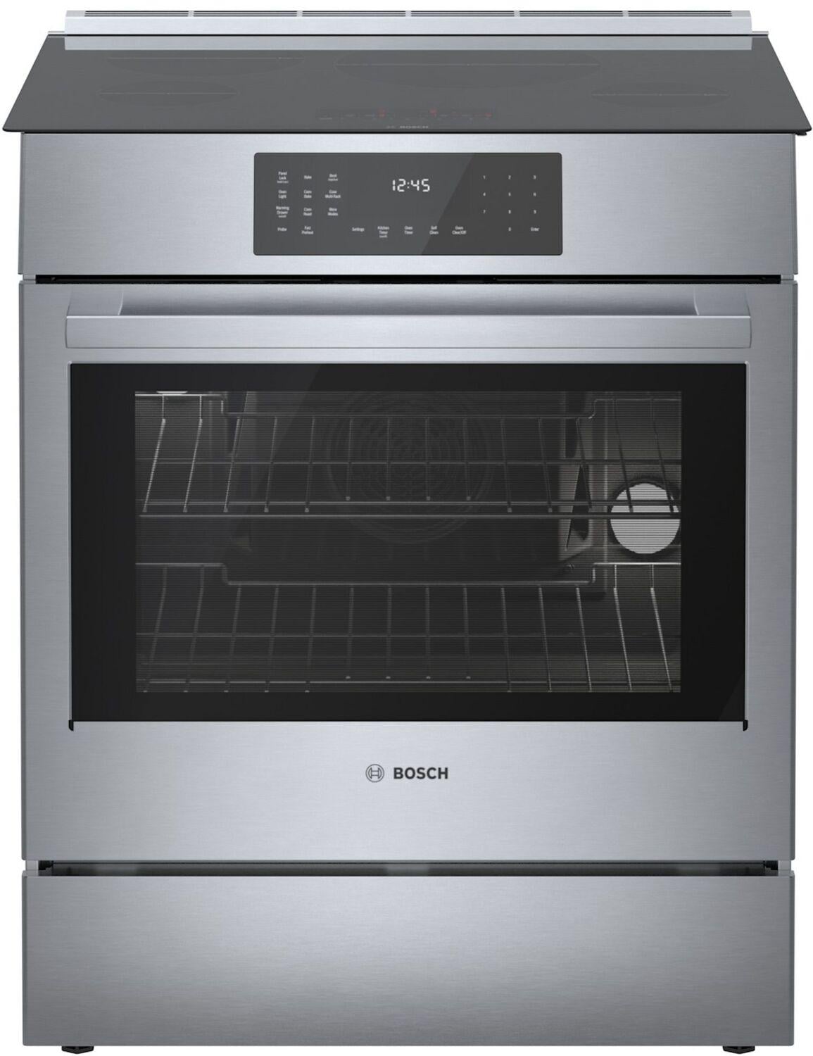 Bosch HII8057U 800 Series Induction Slidein Range 30'' Stainless Steel