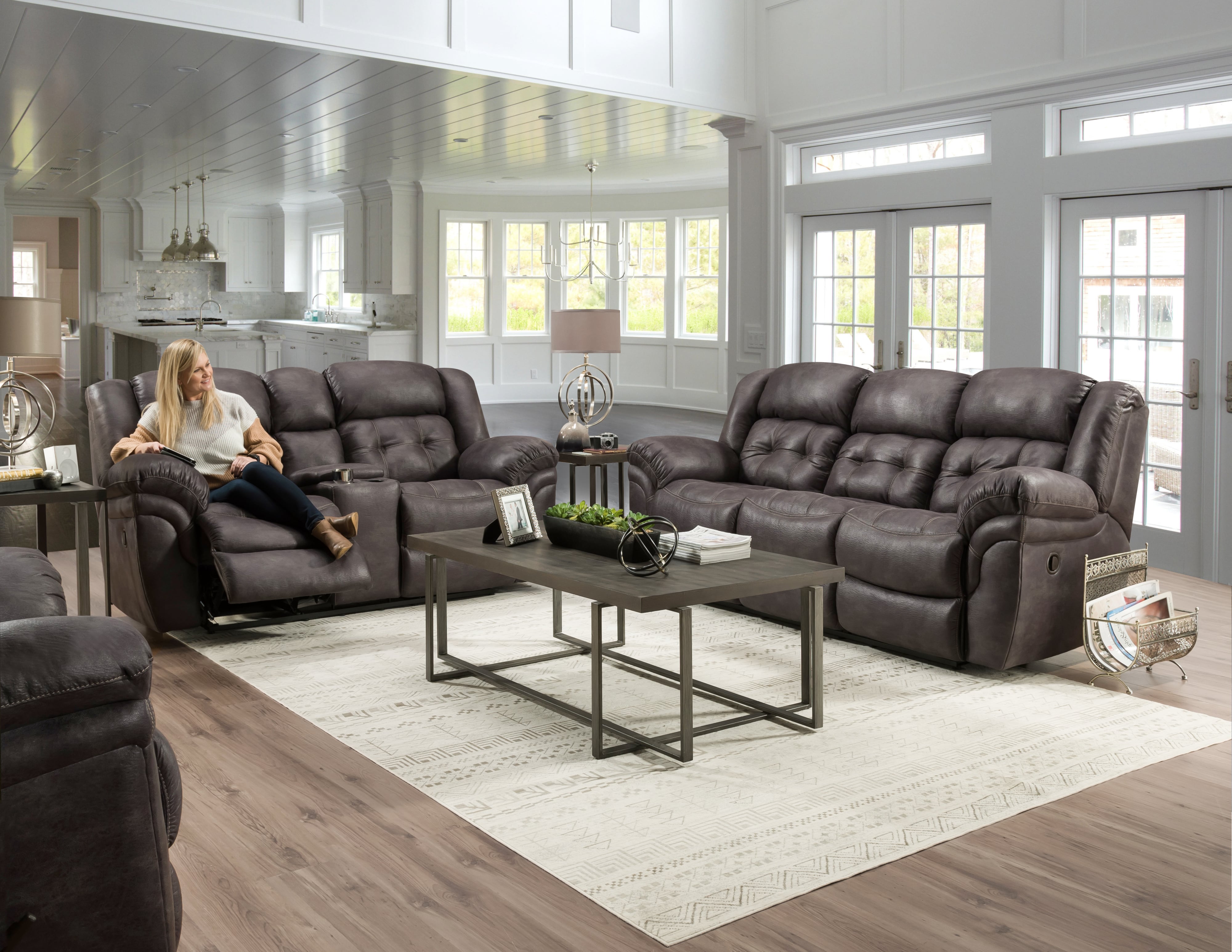 HomeStretch Frontier 1293914P Power Reclining Sofa | Rife's Home