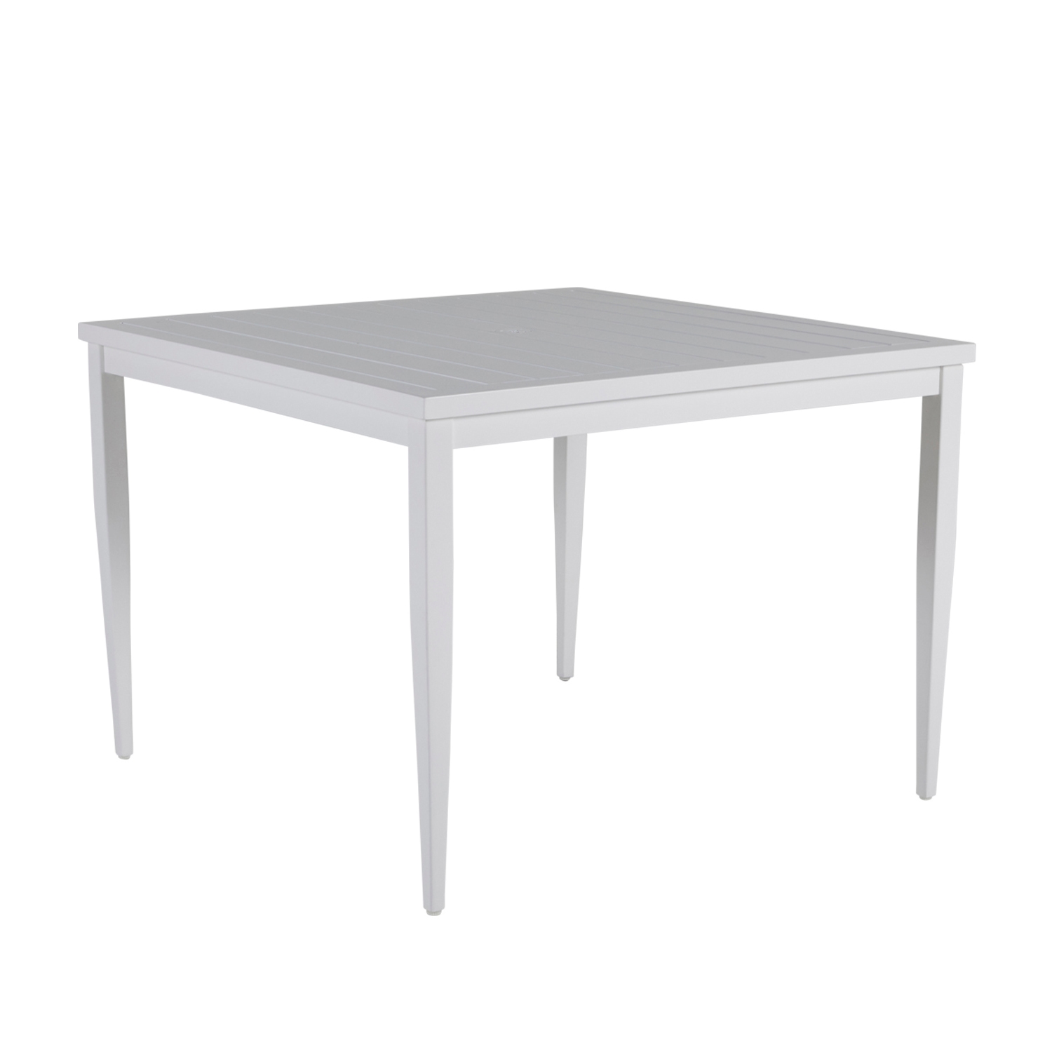 42" Square Aluminum Dining Table
