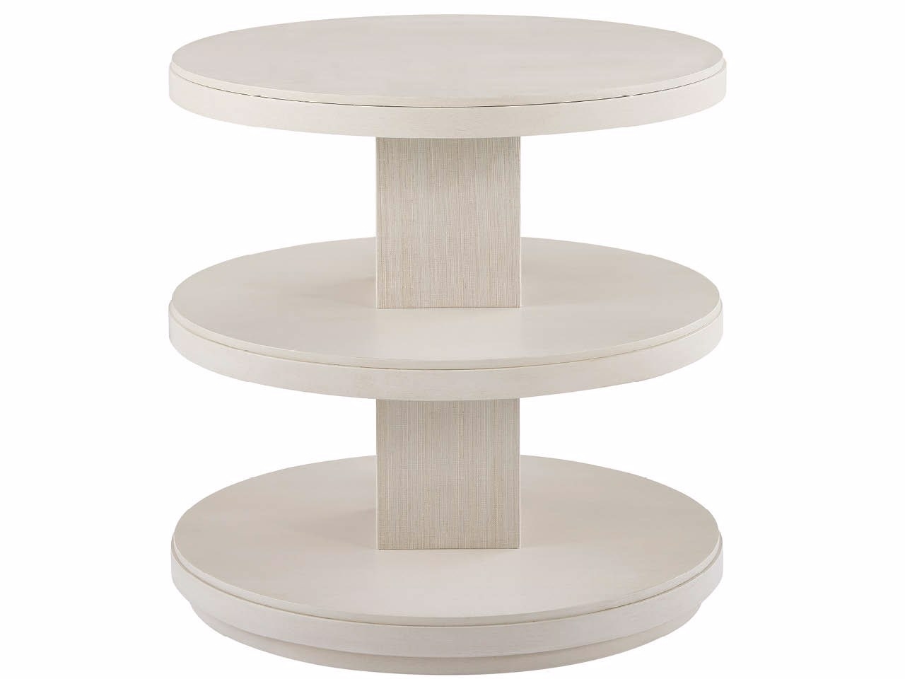 2-Shelf Round End Table