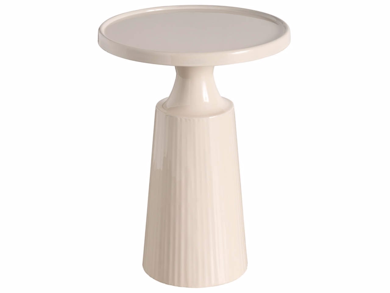 Round Pedestal End Table
