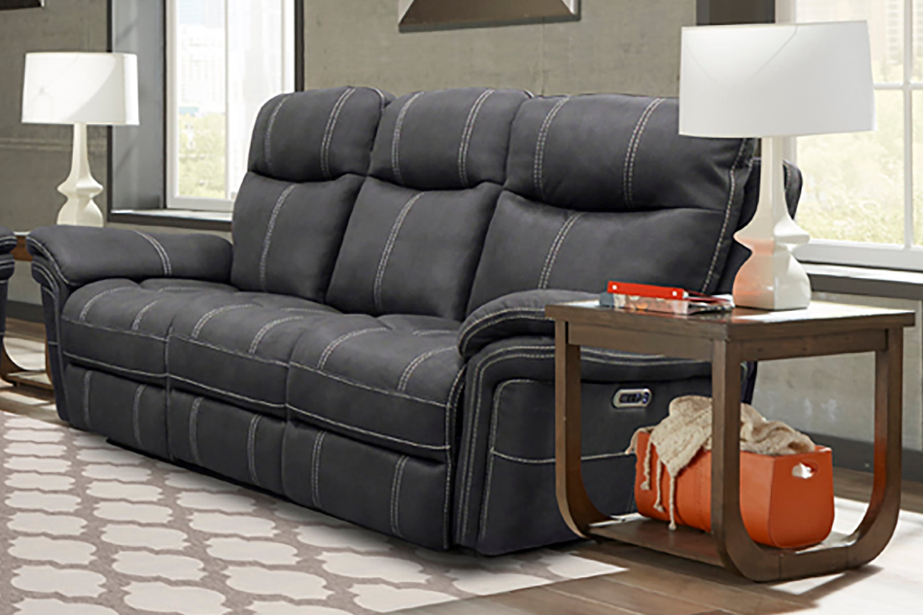 Dual Recliner Power Sofa