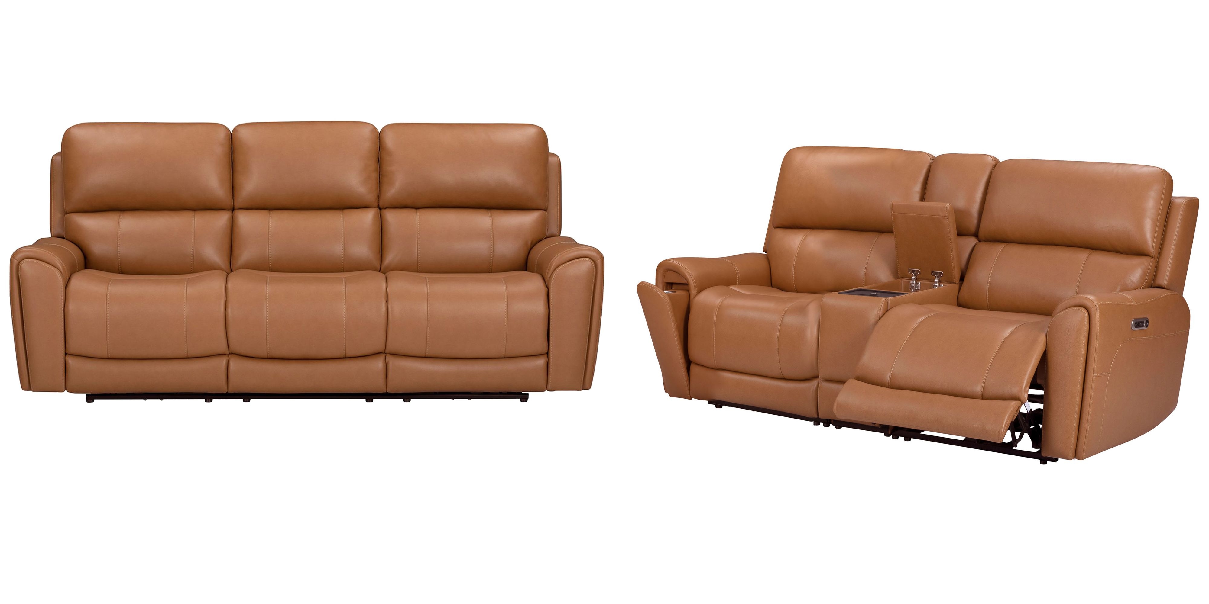 2-pc. Power Reclining Sofa & Loveseat Set