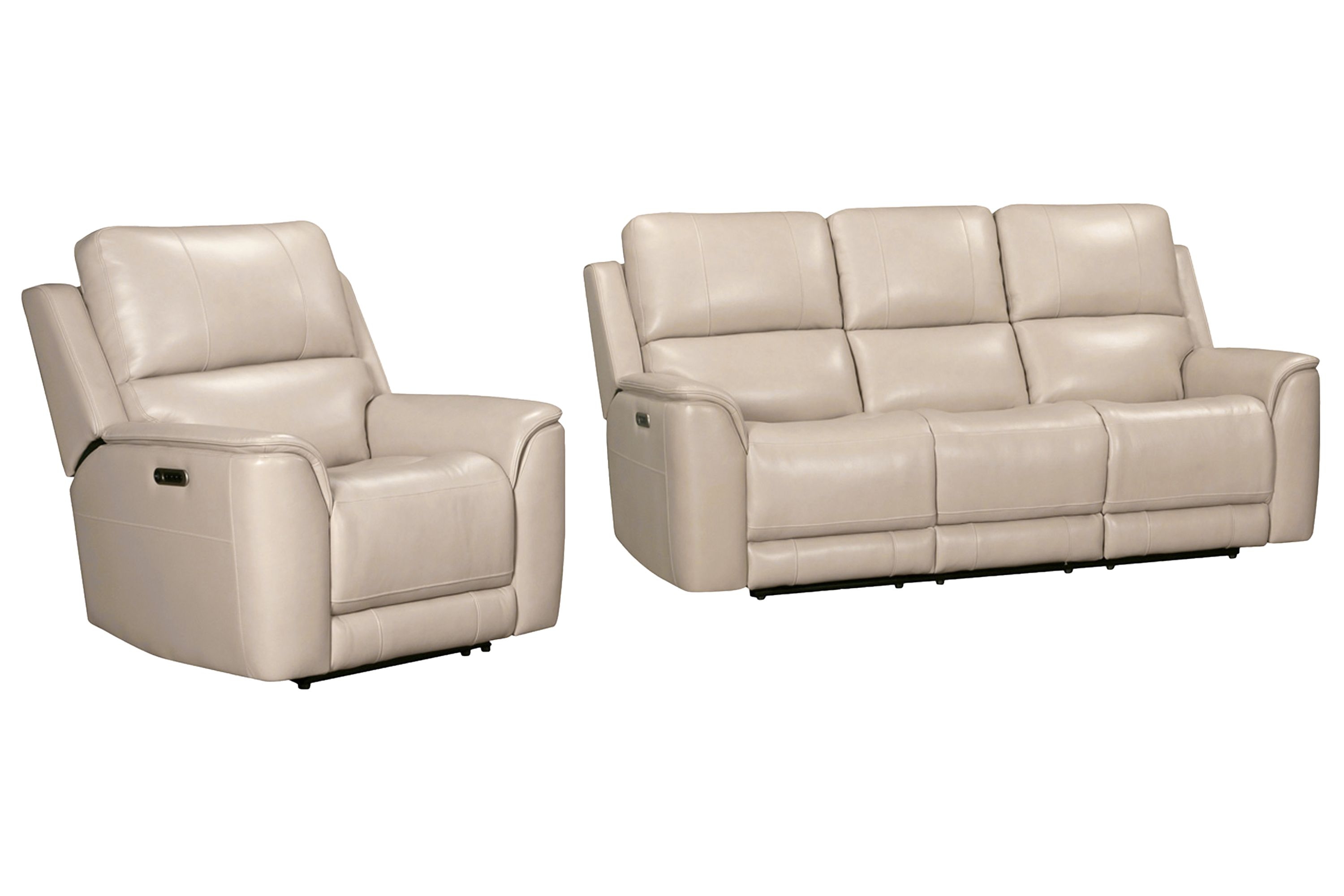 2-pc. Leather Pwr. Reclining Living Room Set
