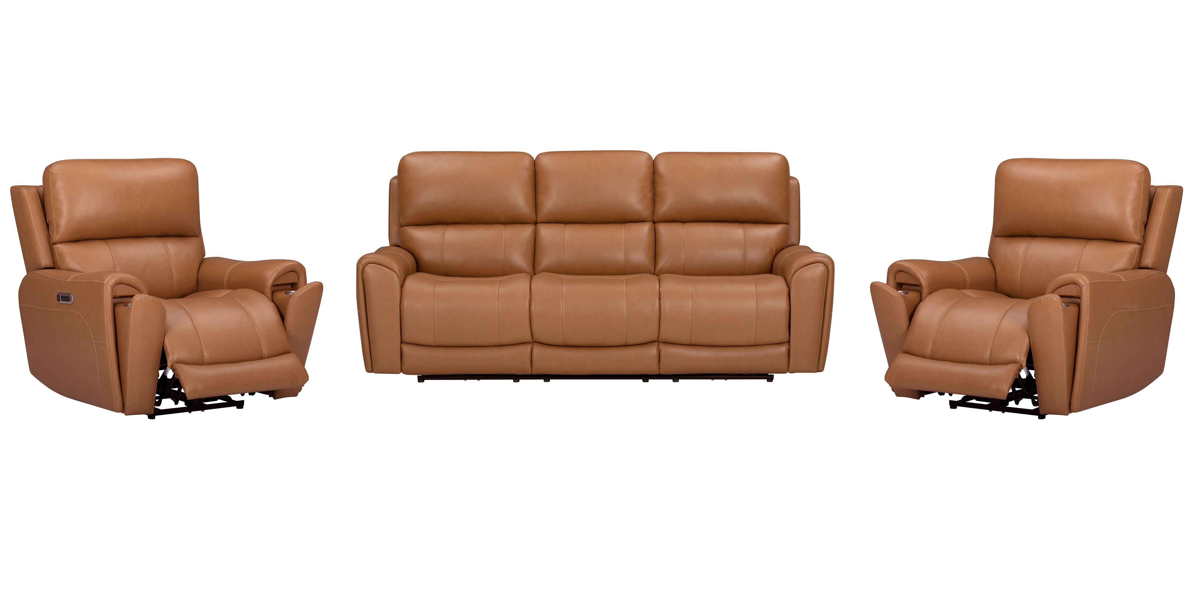 Power Reclining Sofa & Two Recliners Set