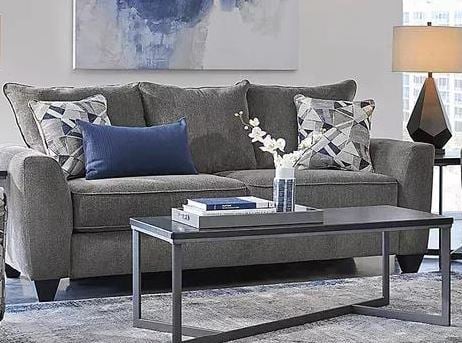 ACME Furniture Wugtyx Dark Gray Tufted Sectional Sofa