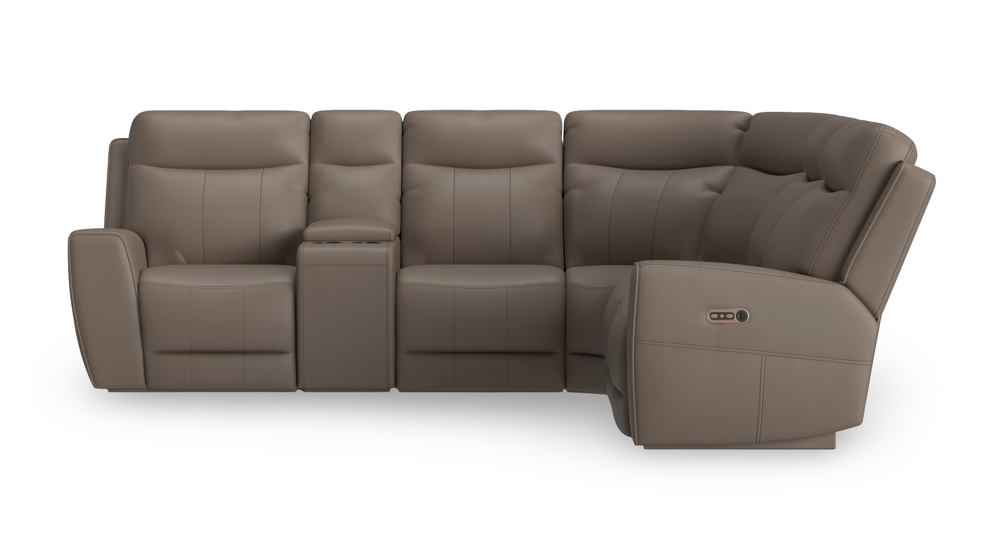 Violino Leonardo 31662EM-6PCPKG-GREIG Power Sectional | HomeWorld