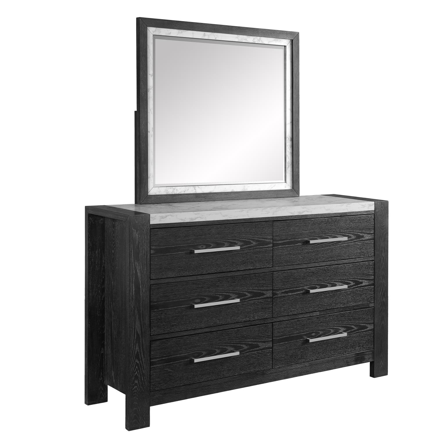 6-Drawer Dresser and Mirror