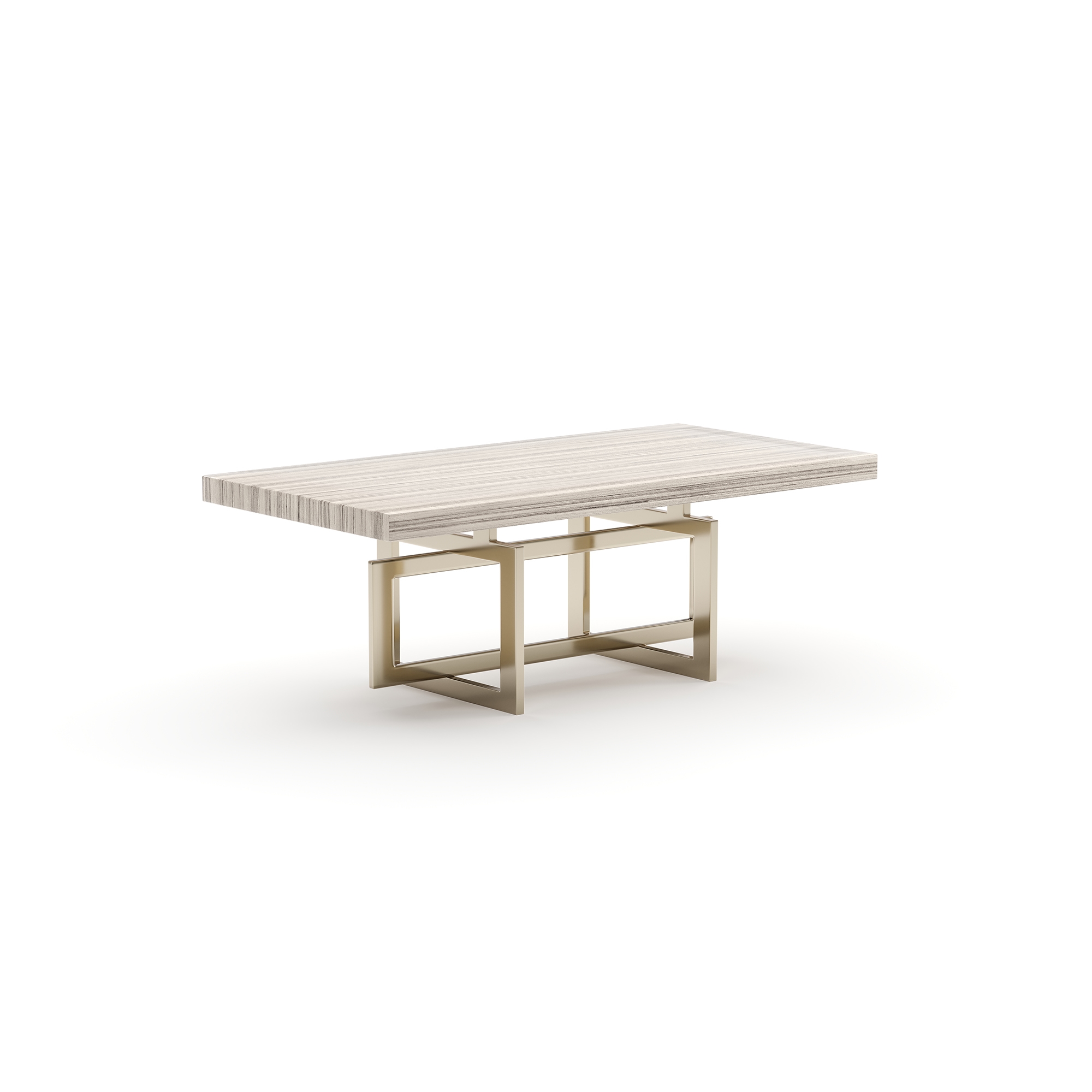 48" Rectangular Stone-Top Cocktail Table