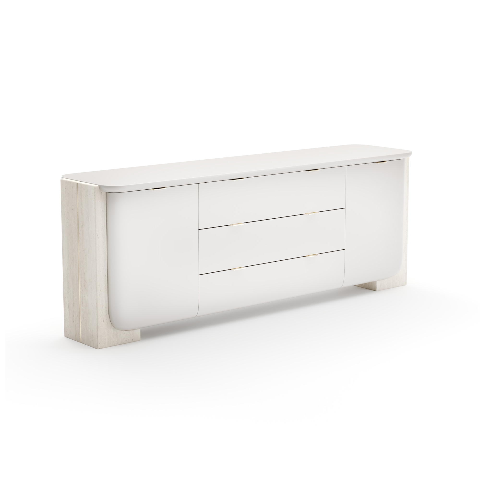 Modern Stone-Panel Sideboard