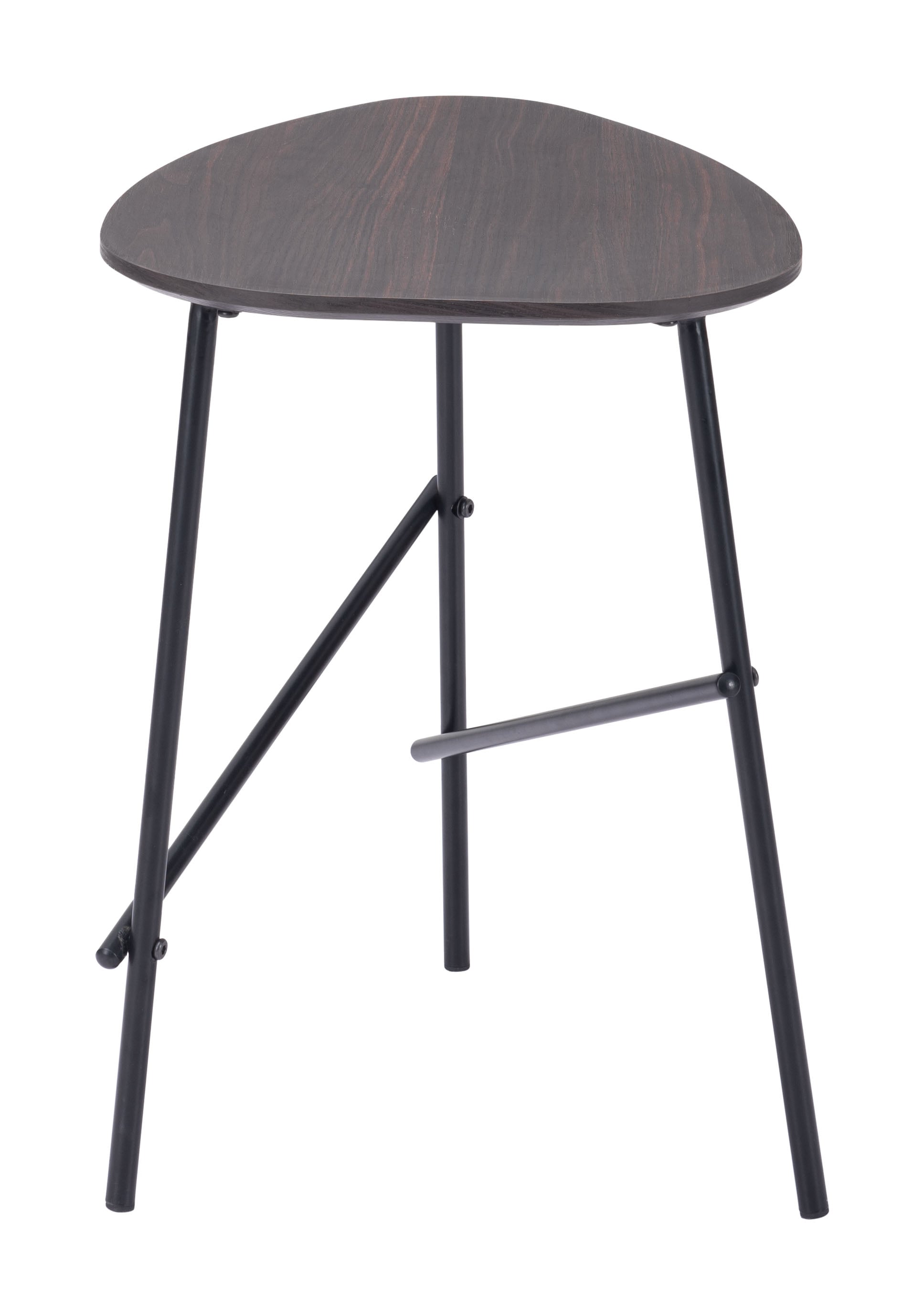Zuo Ireland Ireland Side Table Dark Brown & Black Value City