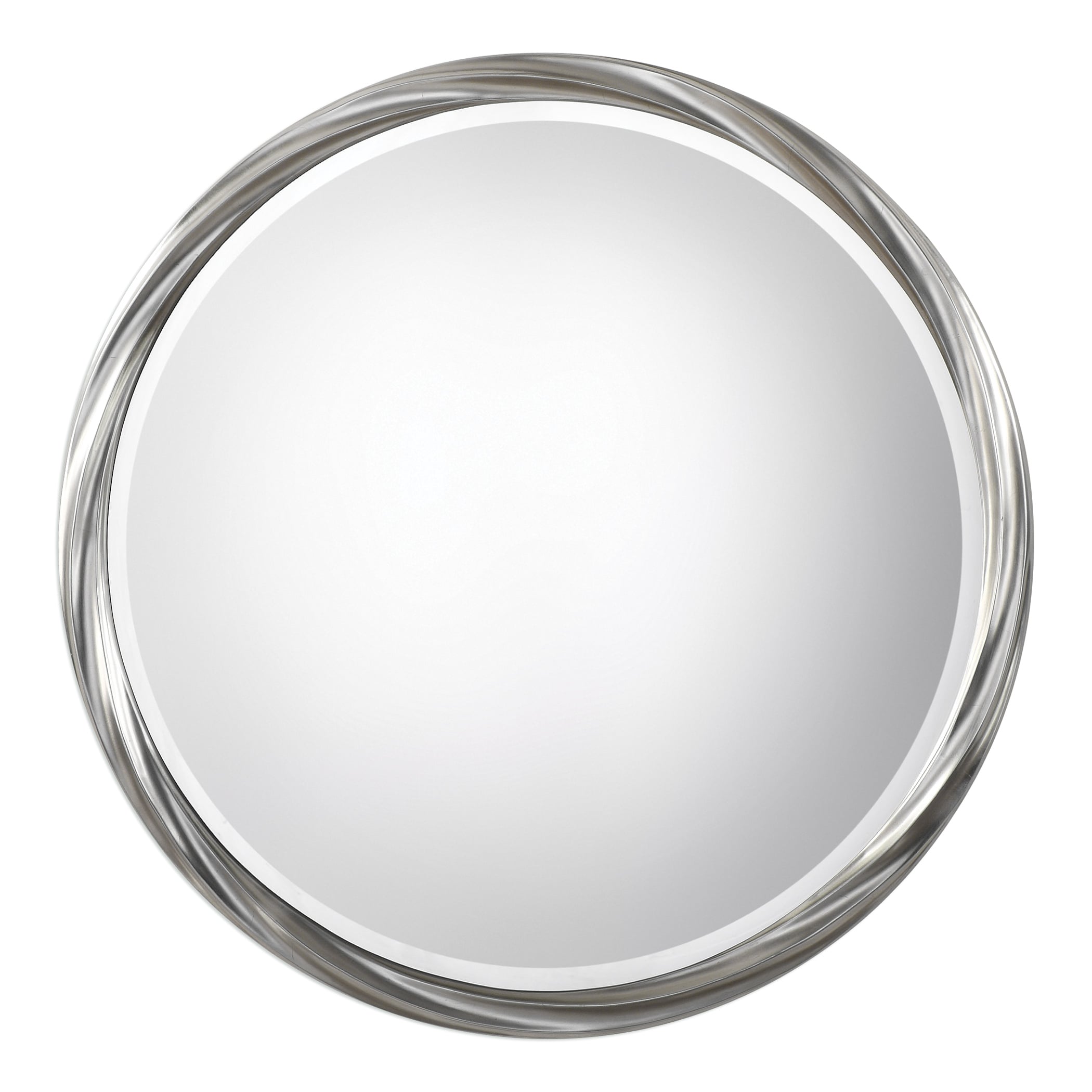Uttermost Mirrors Round Orion Silver Round Mirror Mueller Furniture