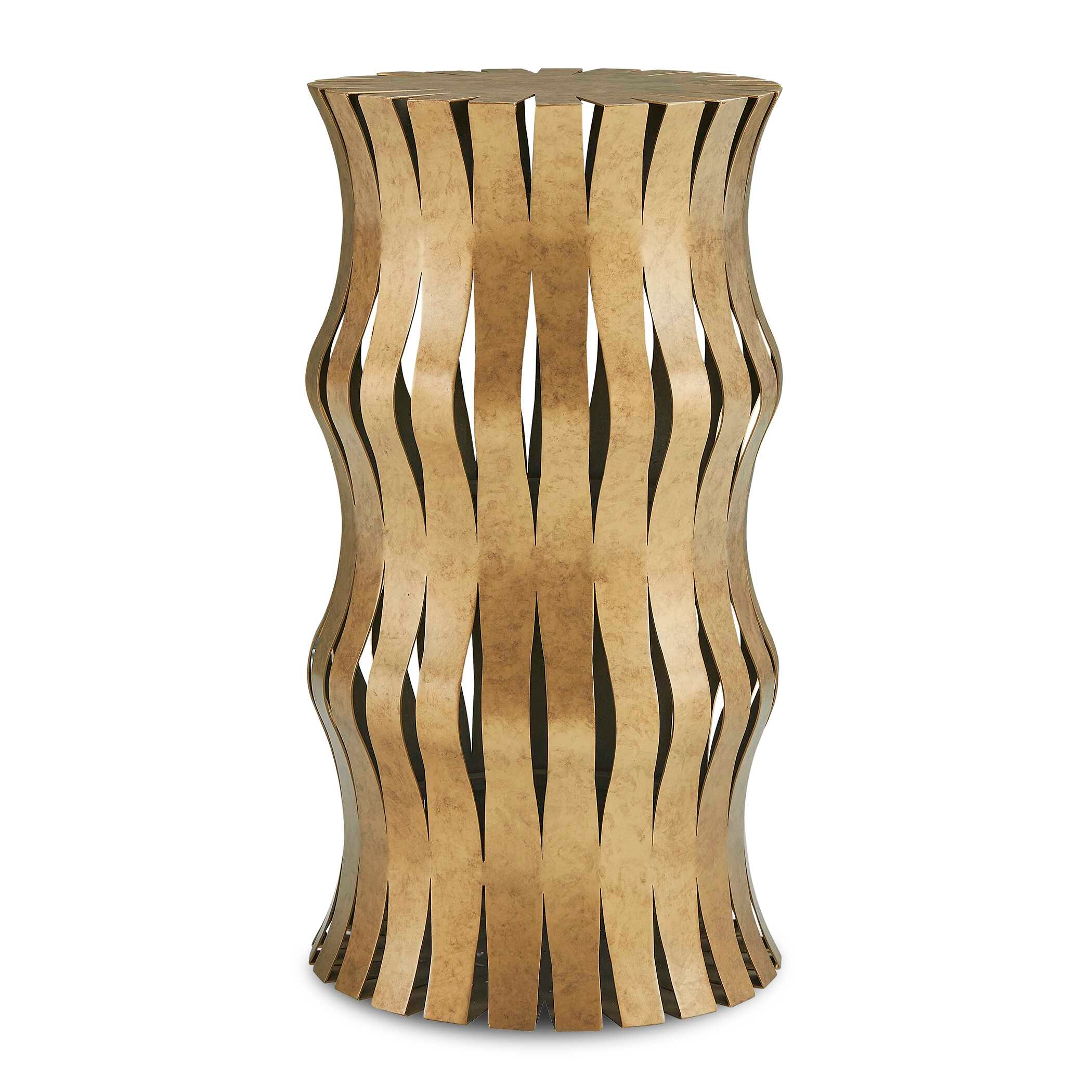 Arida Aged Gold Accent Table