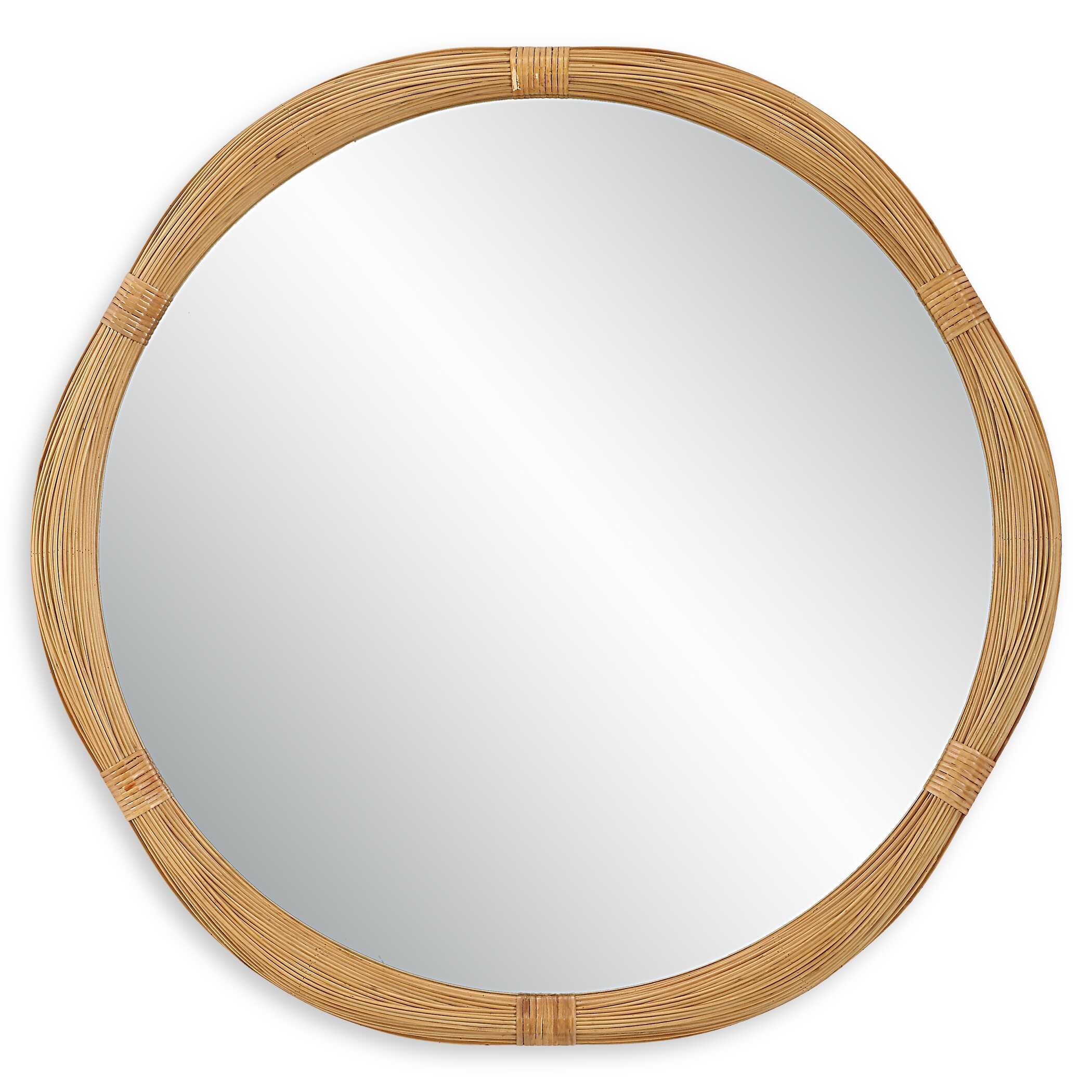 Salina Round Bamboo Mirror