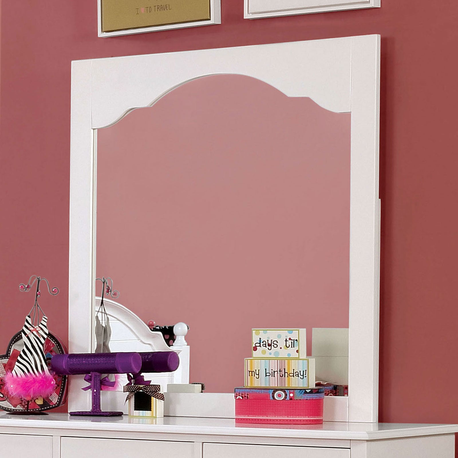 Furniture of America Dani Mirror Value City Furniture Mirrors Dresser