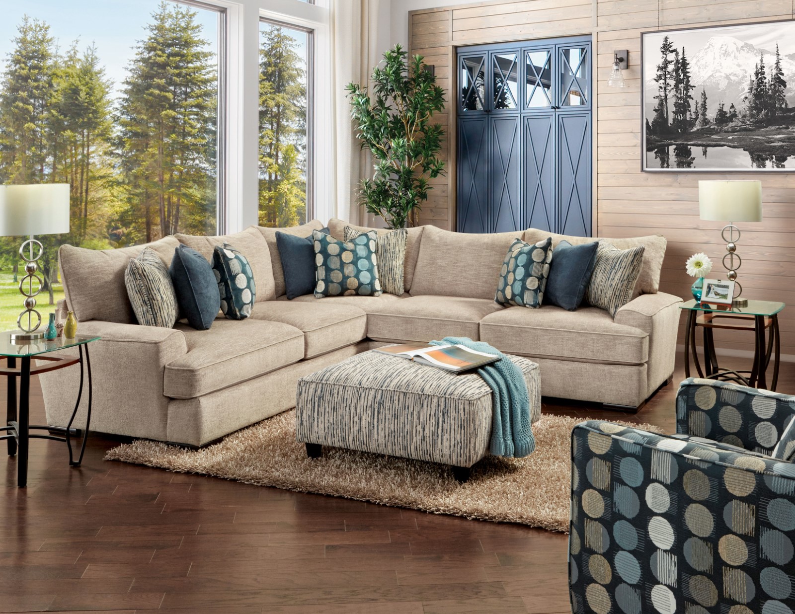 Furniture of America Eastleigh Sectional Value City Furniture Sectional Sofa Groups