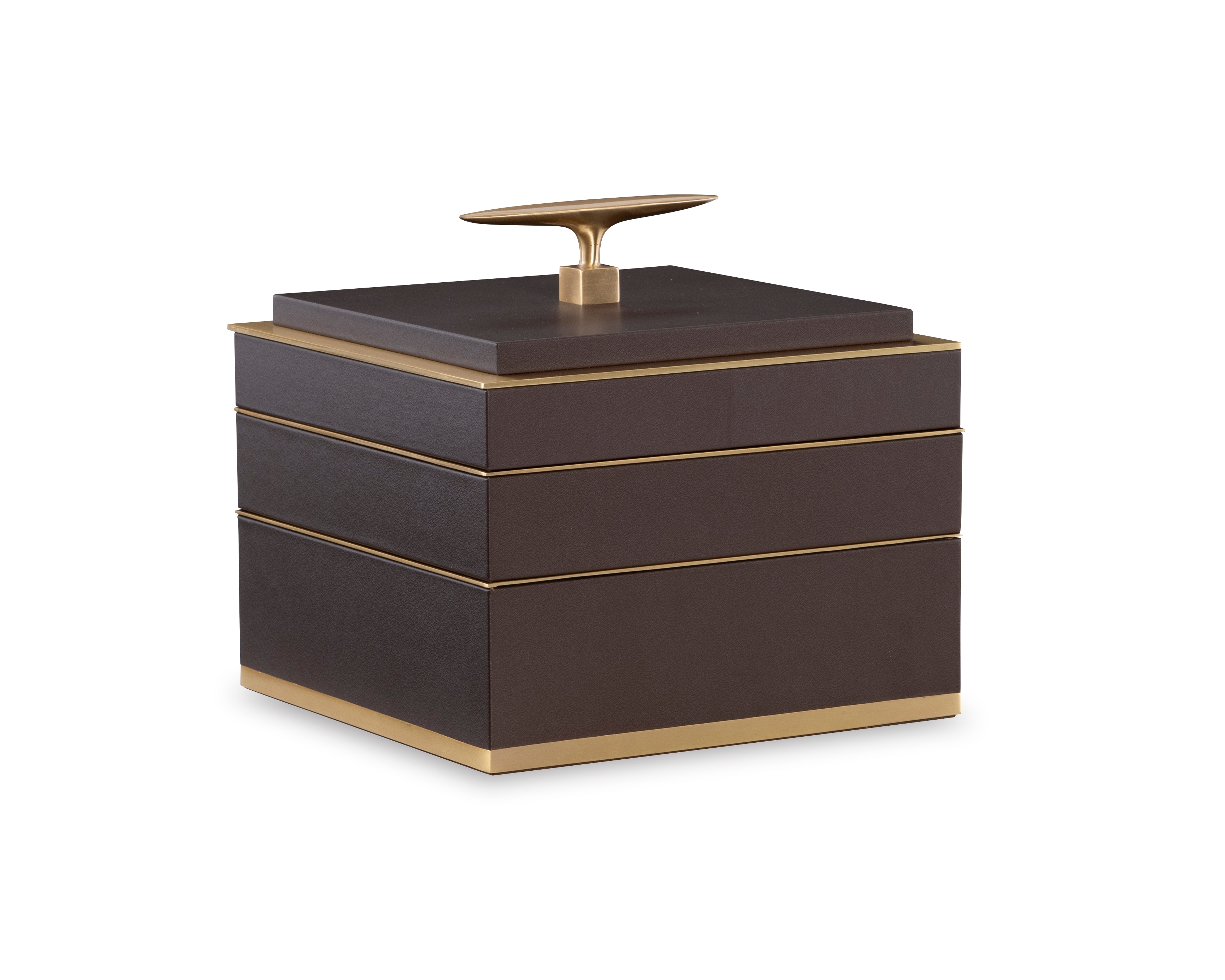 Brown Jewelry Compartment Box
