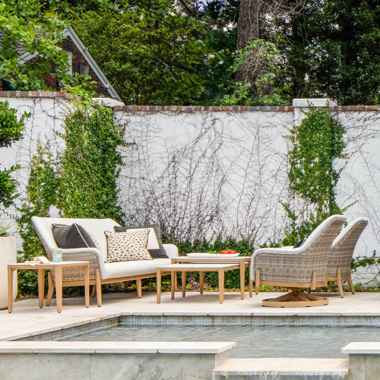 5-pc. Coastal Upholstered Conversation Set