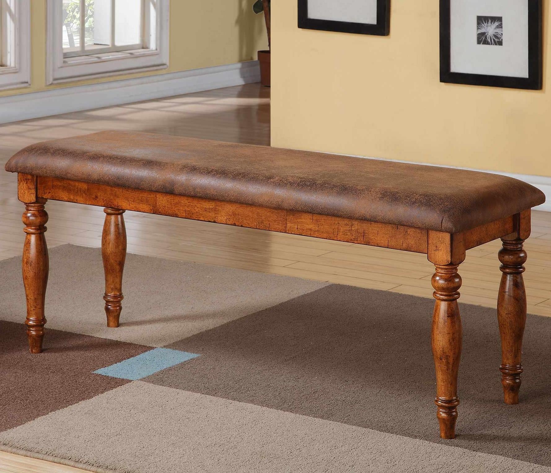 Grand Estate DG2456 Casual Dining Bench with Cushioned Seat Sadler's