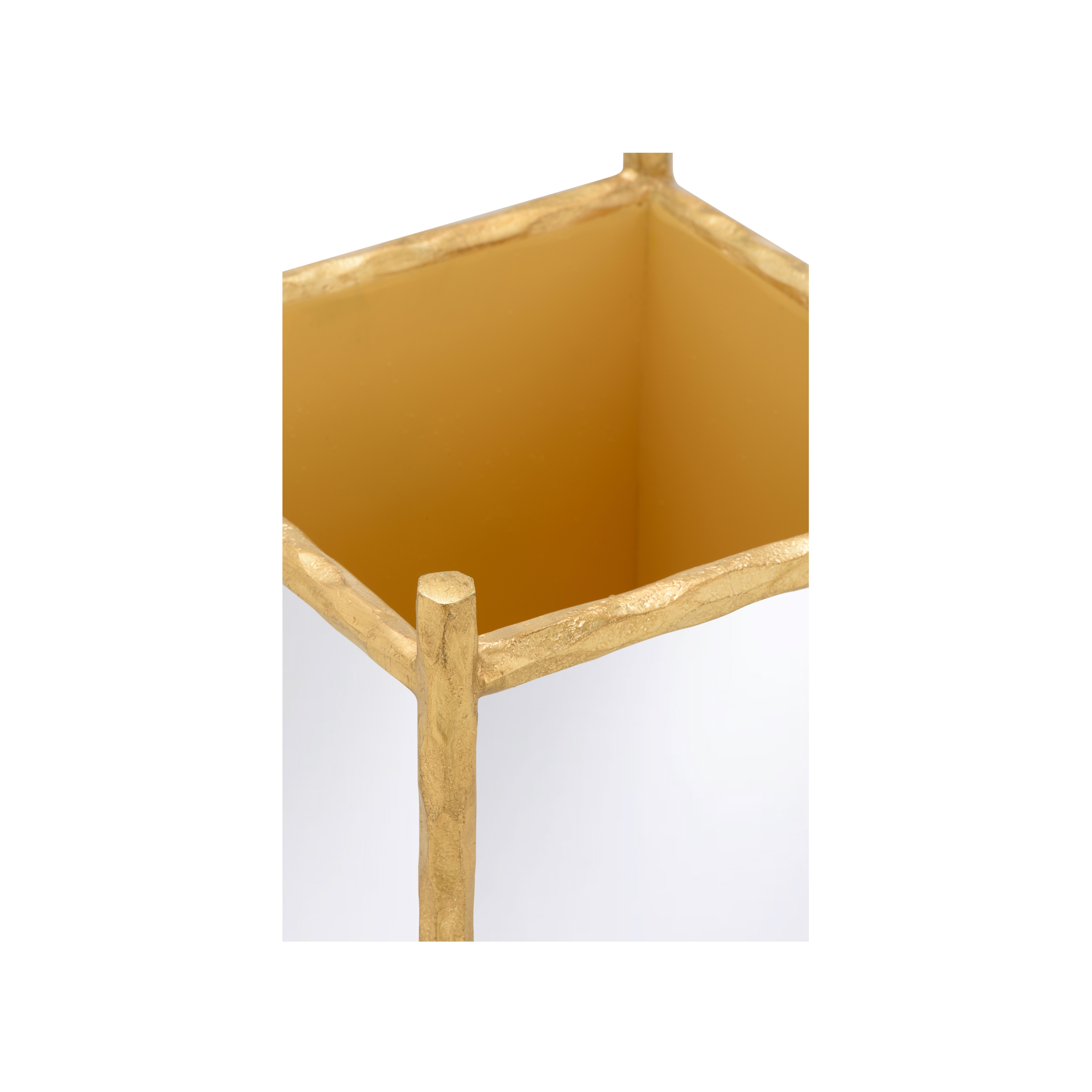 Hand Hammered Mirror Planter