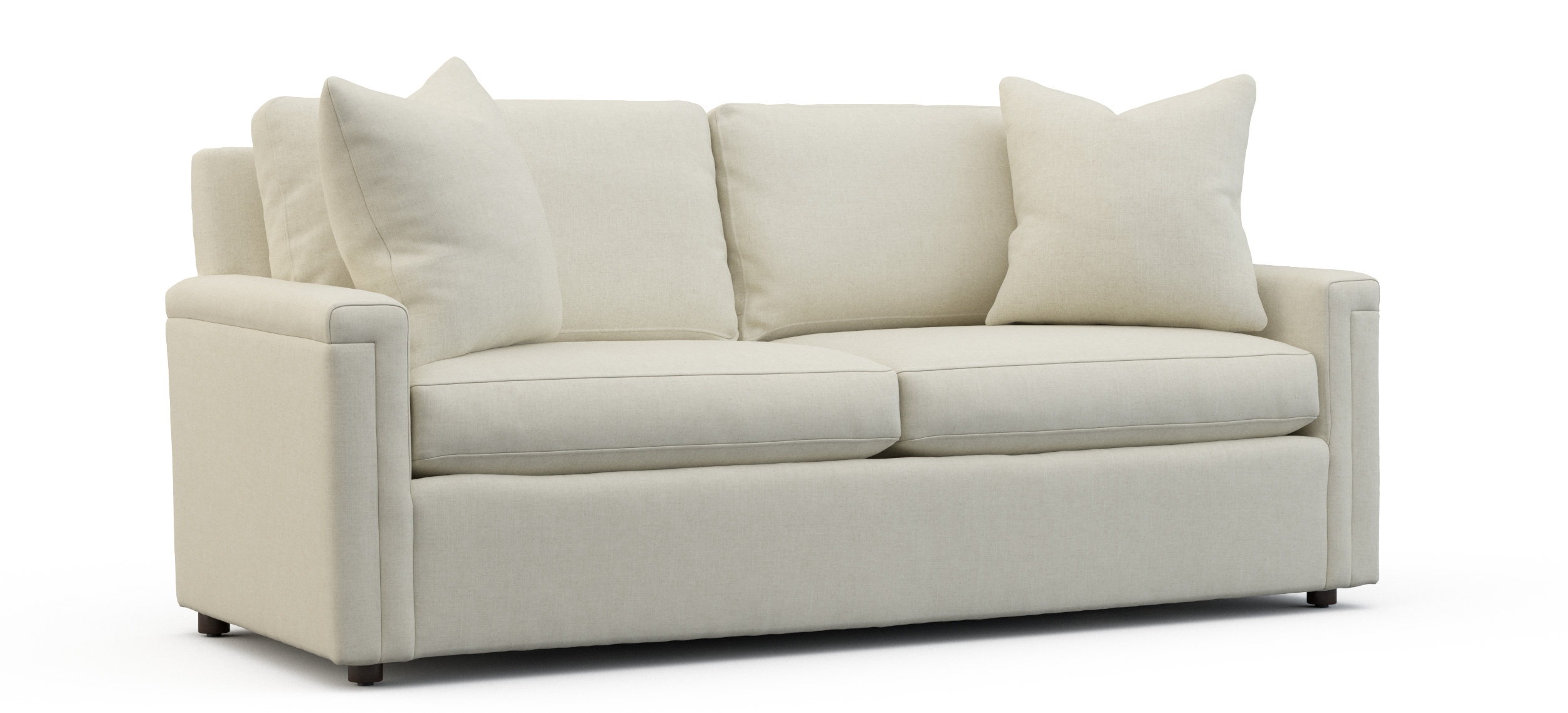 83" Two-Cushion Sofa w/Key Arms