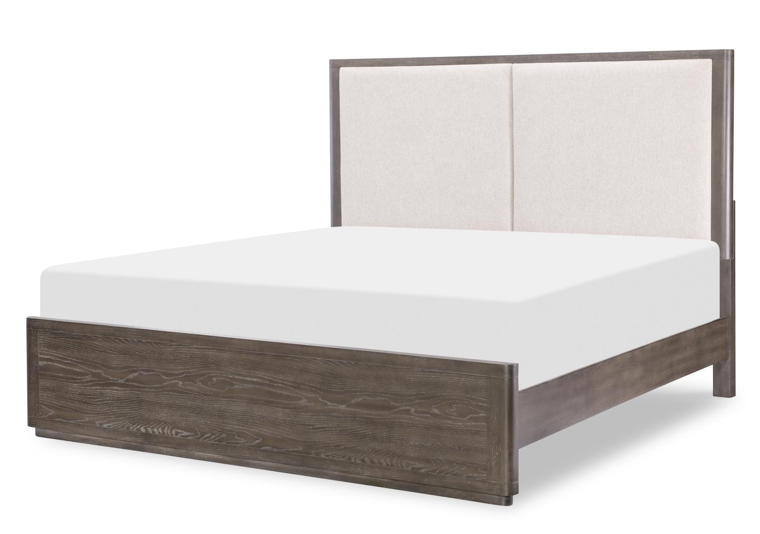 California King Upholstered Panel Bed