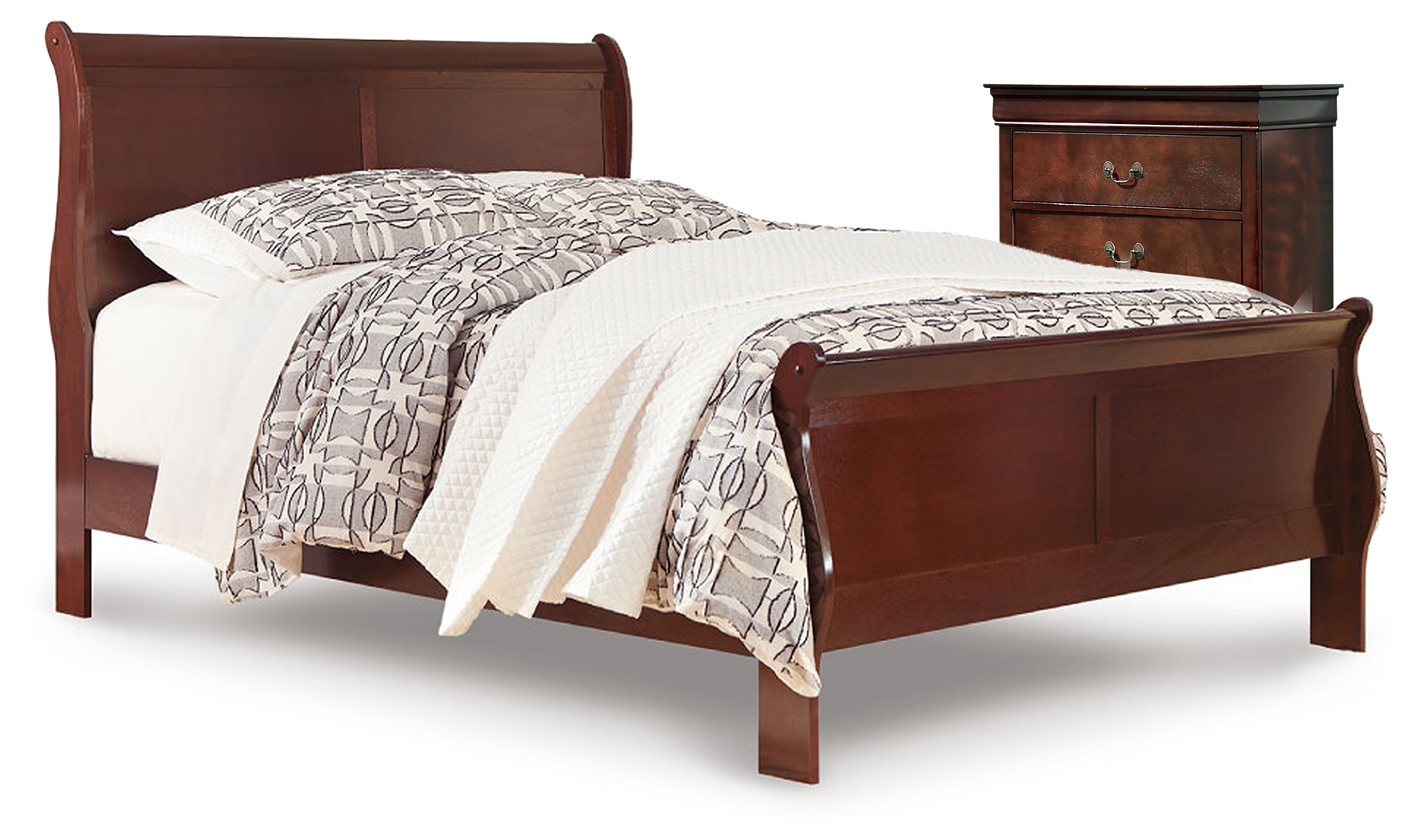 King Sleigh Bed And Chest