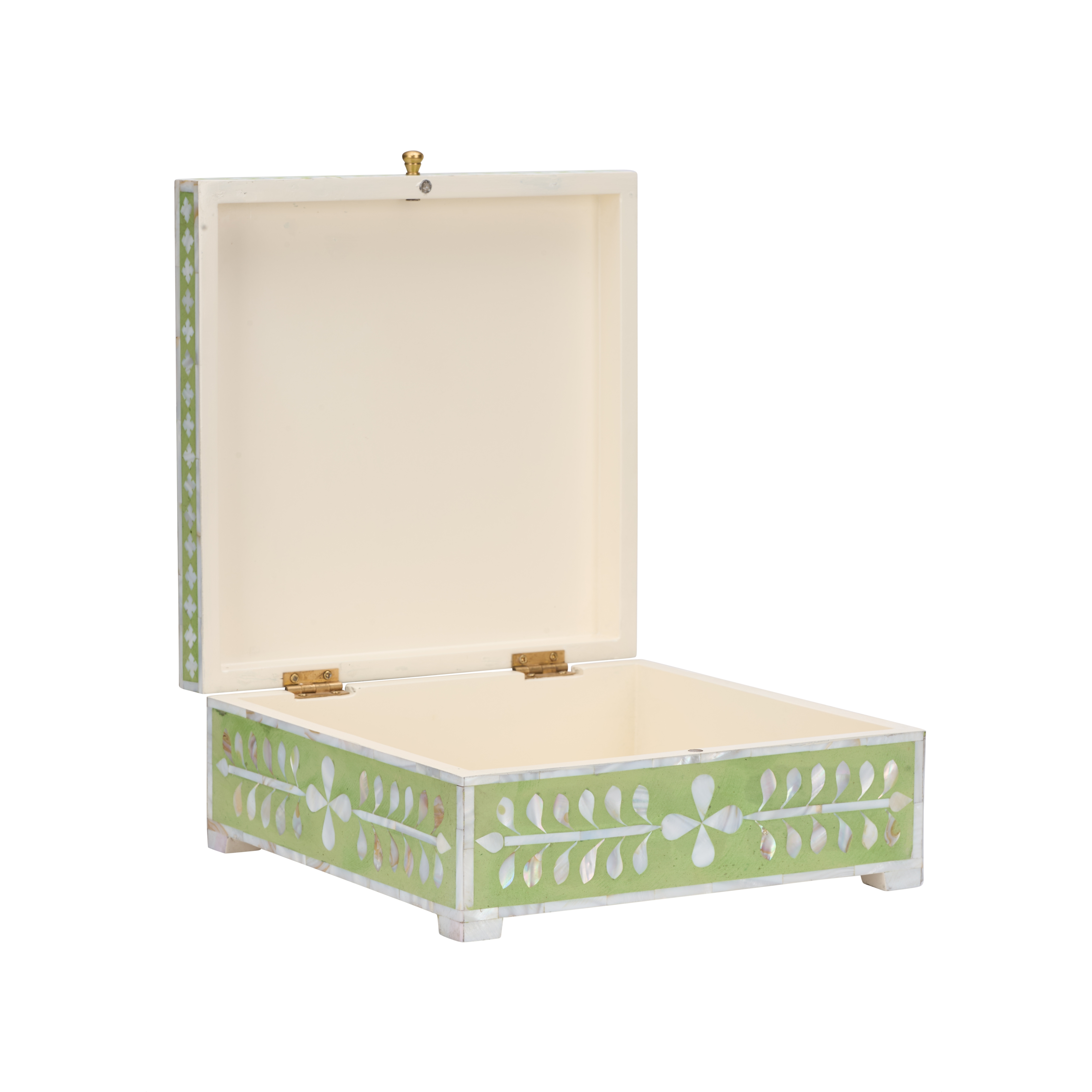 Bone Inlay Box-Green