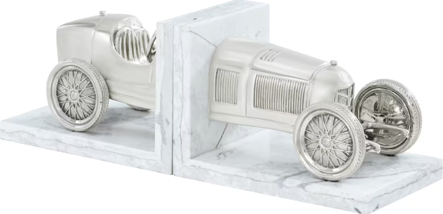 Nickel Plated Bookend