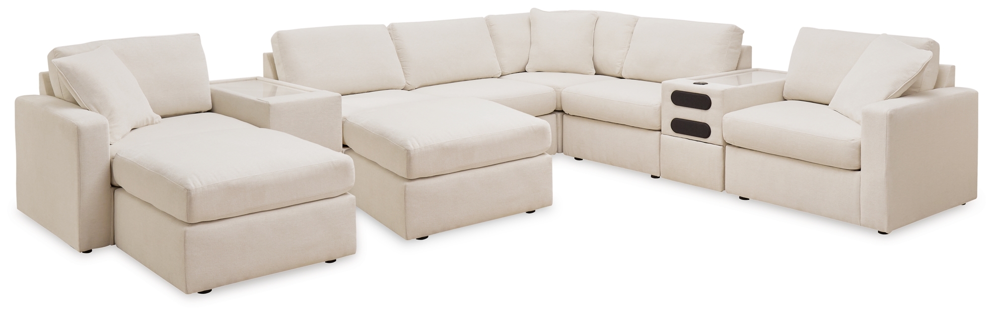 8-Piece Sectional And 2 Ottomans