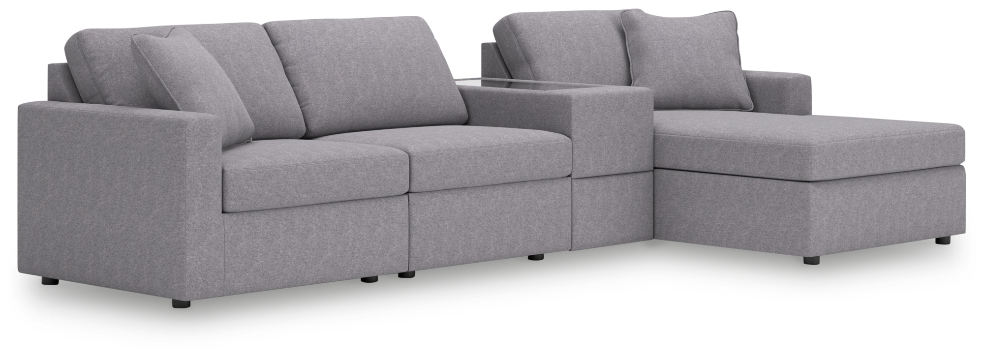4-Piece Sectional With Chaise