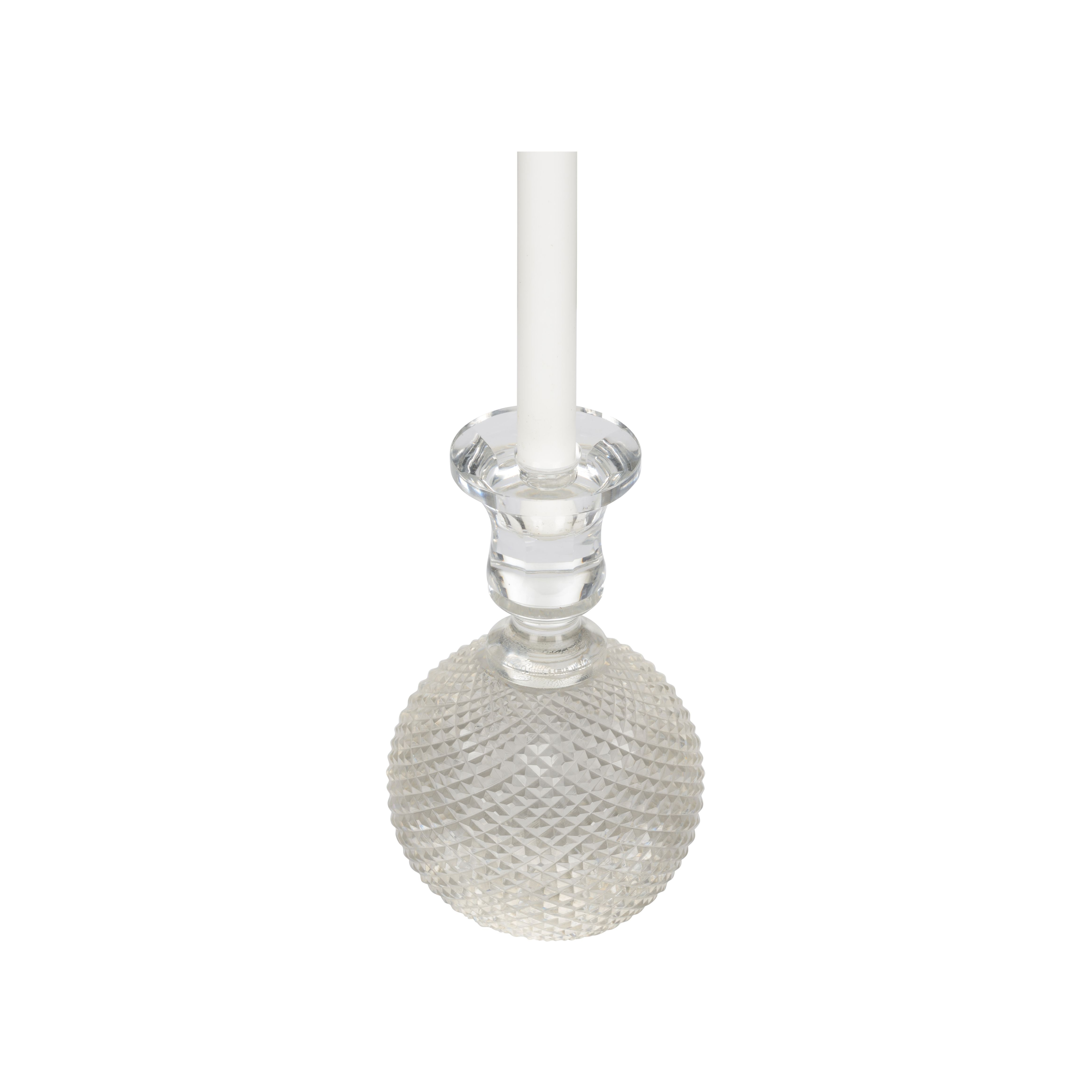 Glass Round Candleholder