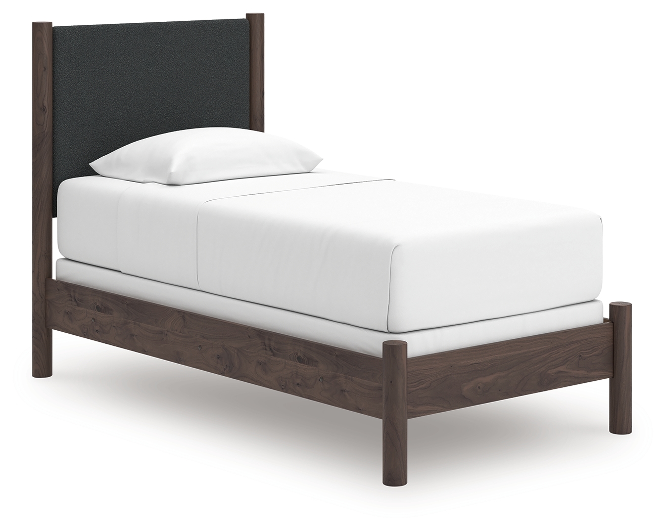 Twin Upholstered Panel Bed