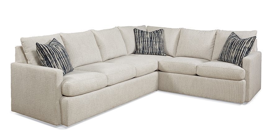 2-pc. Track-Arm Sectional Sofa w/Pillows