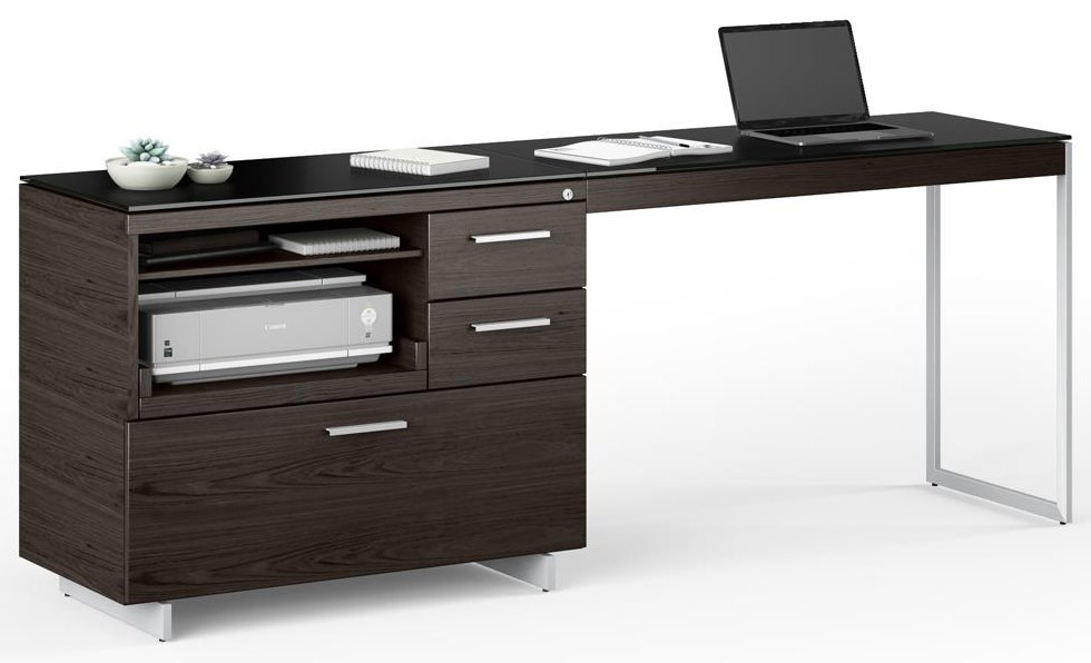 Pedestal Desk w/Multifunction Cabinet