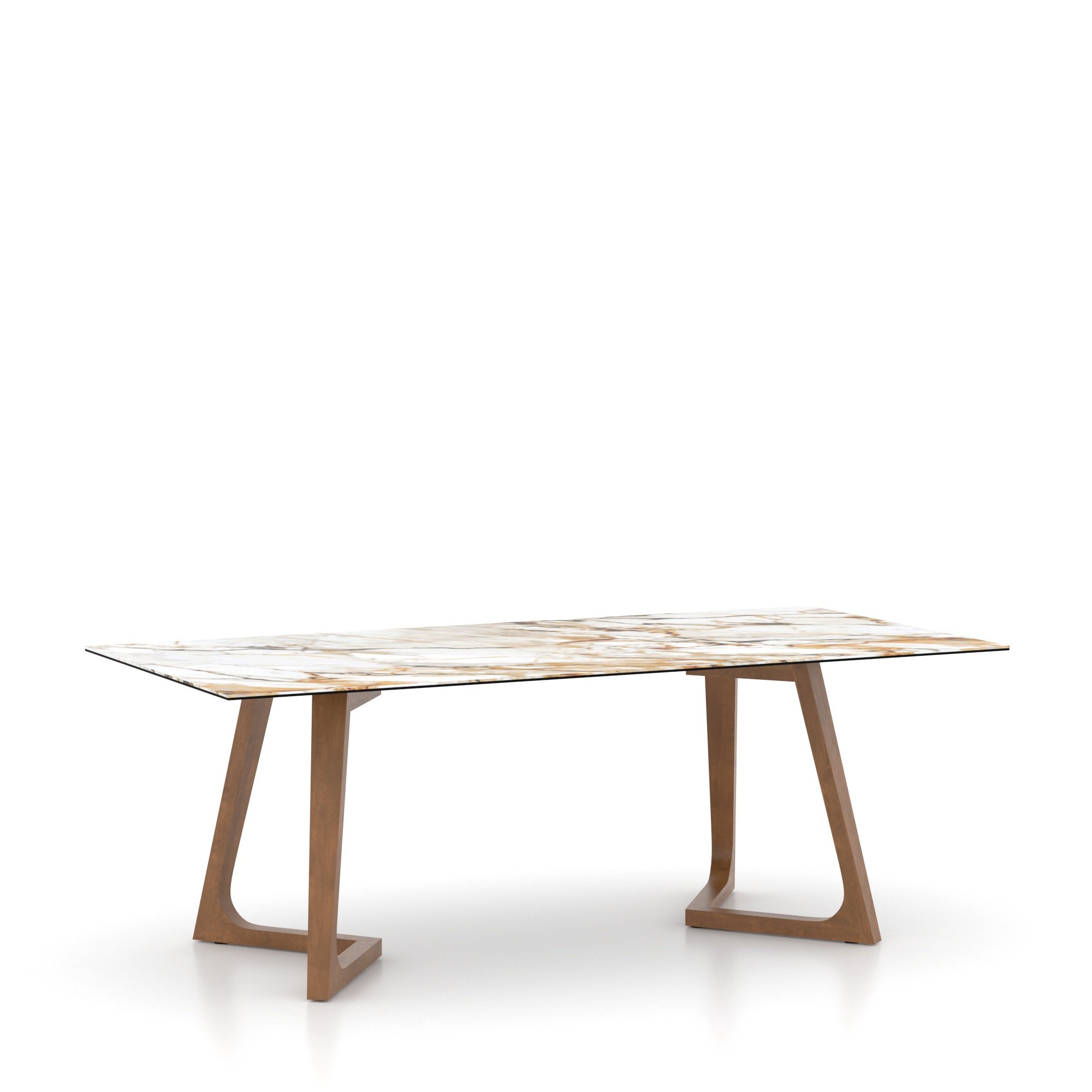 Double-Pedestal Table w/Porcelain Top