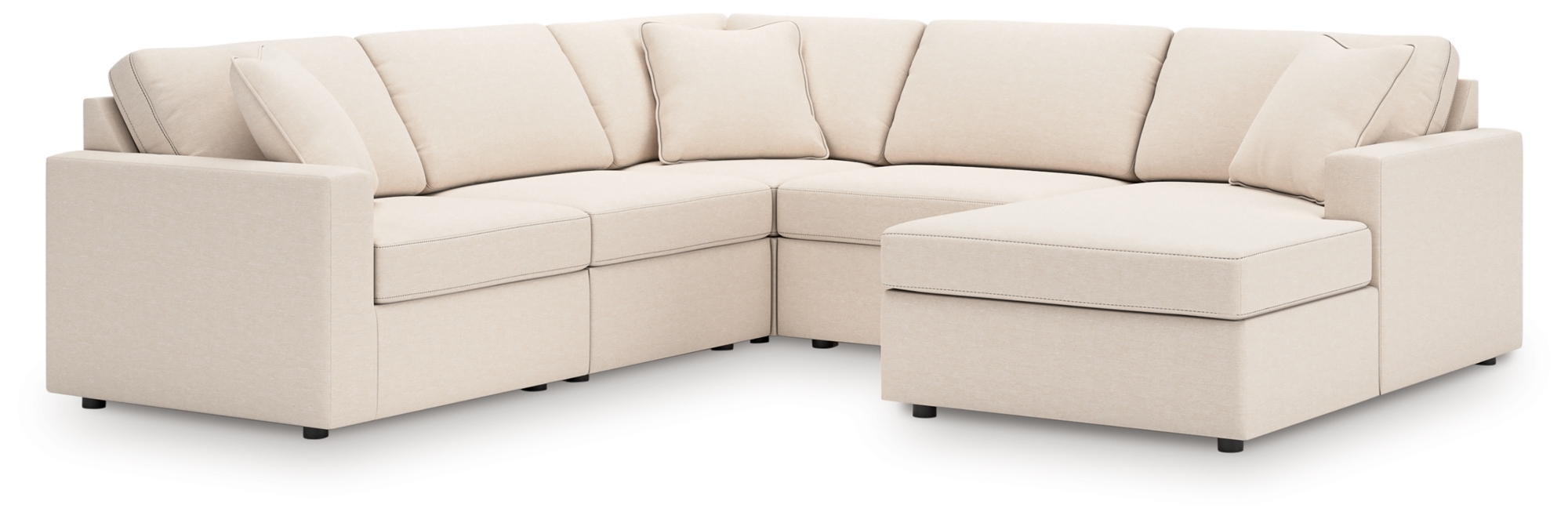 5-Piece Sectional With Chaise
