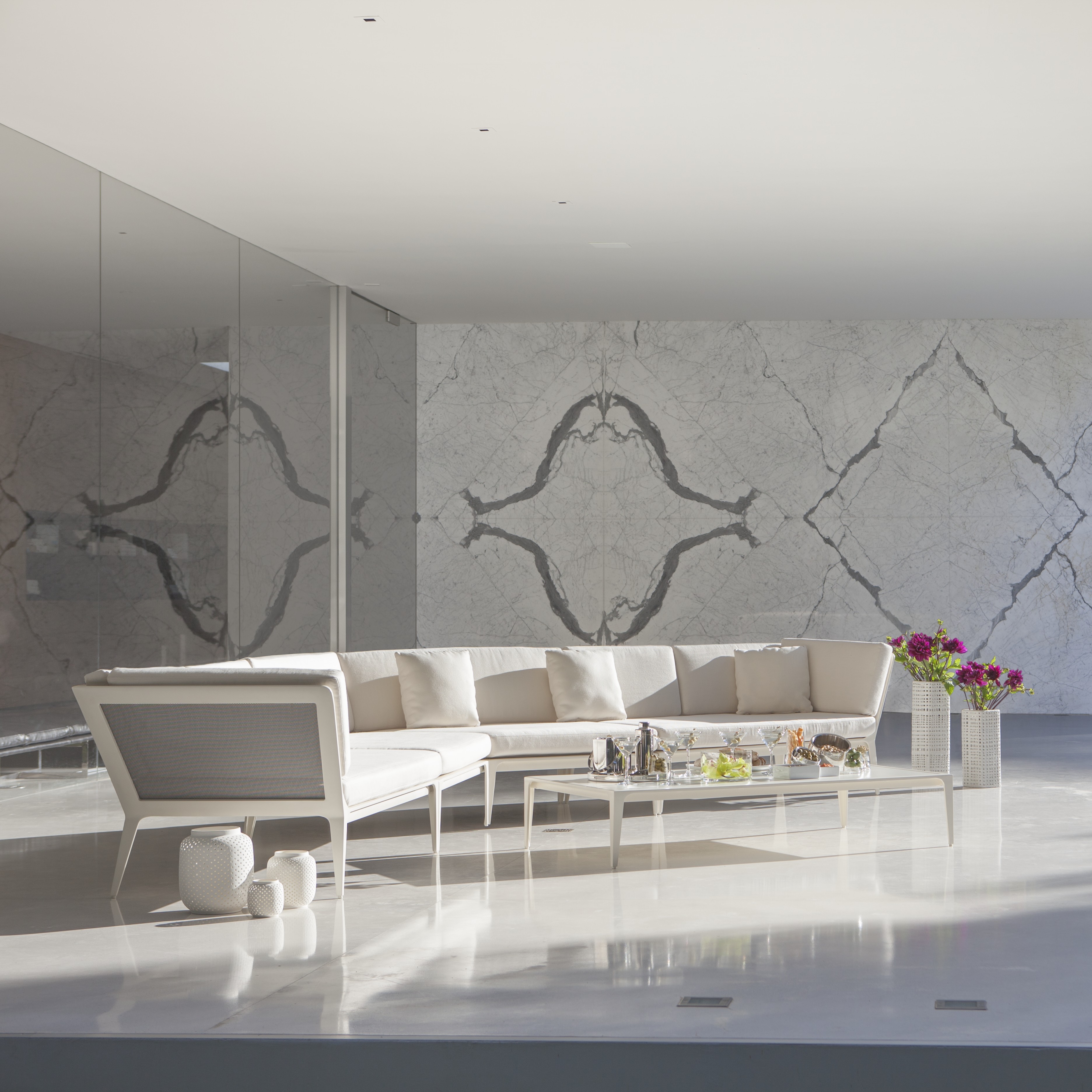 Modern 3-pc. Angled Sectional Sofa