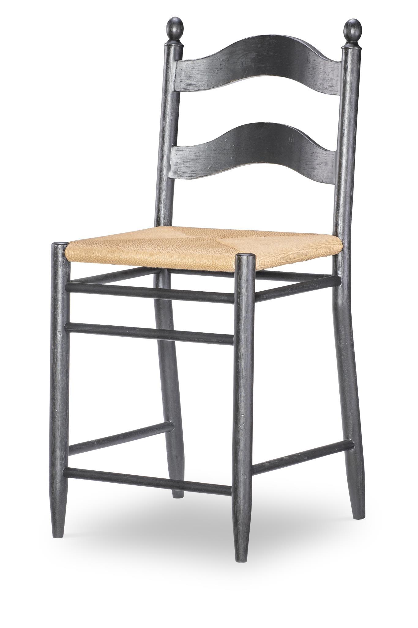 Rush Seat Ladder Back Counter Height Chair