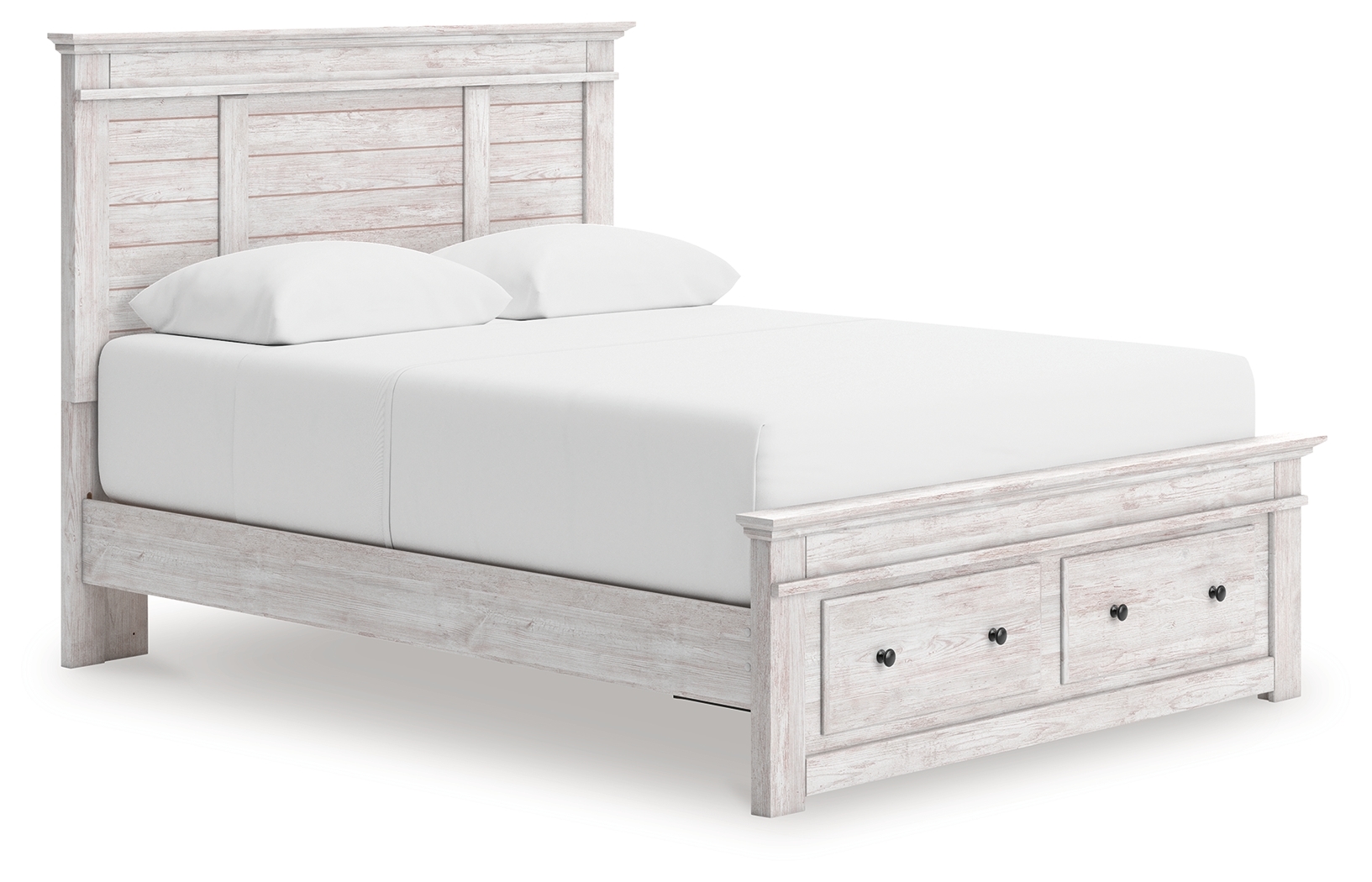 Queen Panel Storage Bed