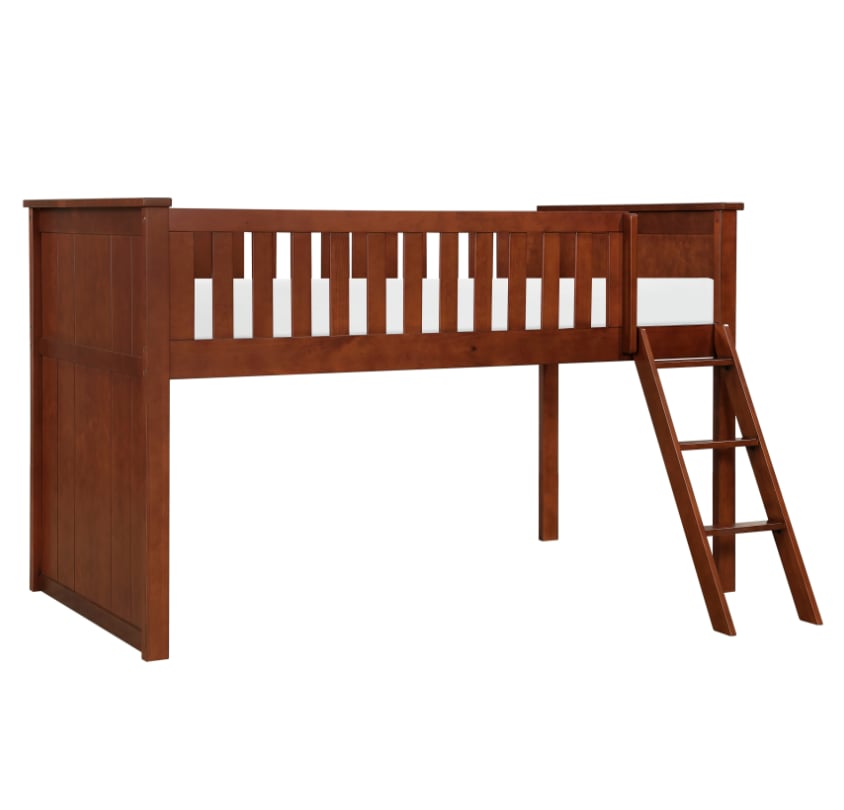 Low Loft Bunk Bed with Ladder