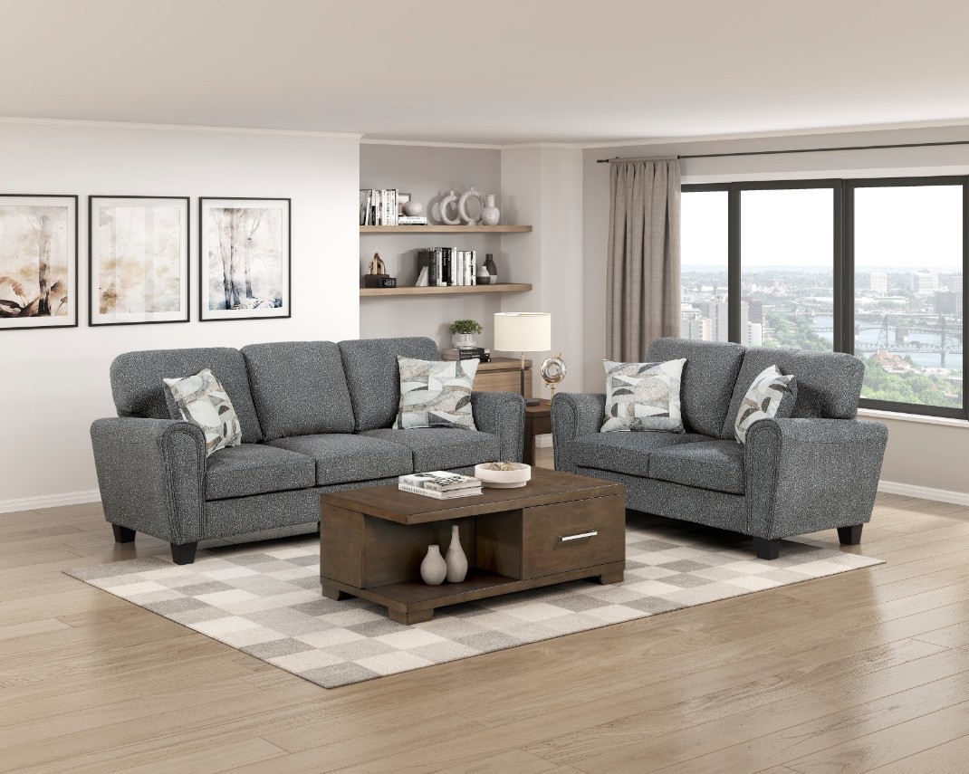 Casual 2-pc. Living Room Set w/Toss Pillows