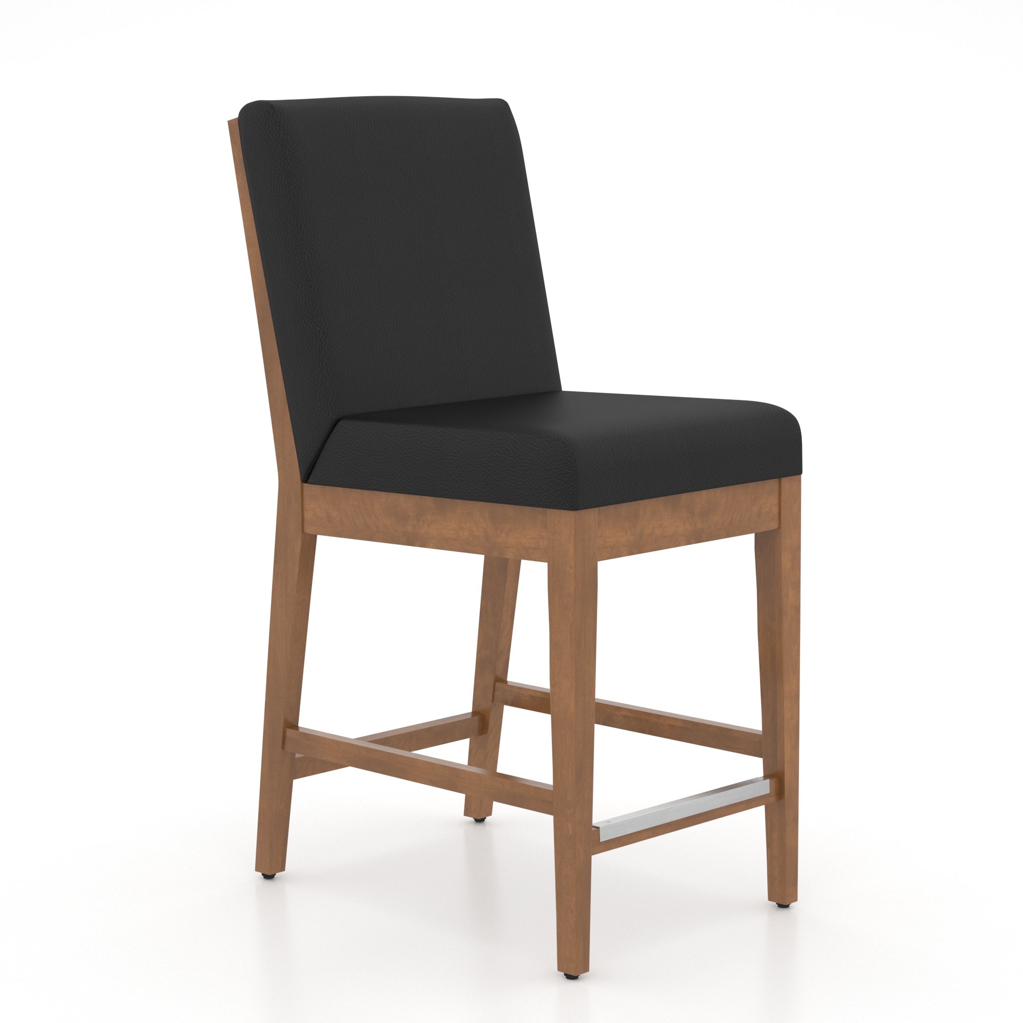 Upholstered Full-Back Counter Stool