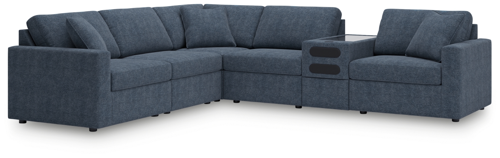 6-Piece Sectional With Audio Console