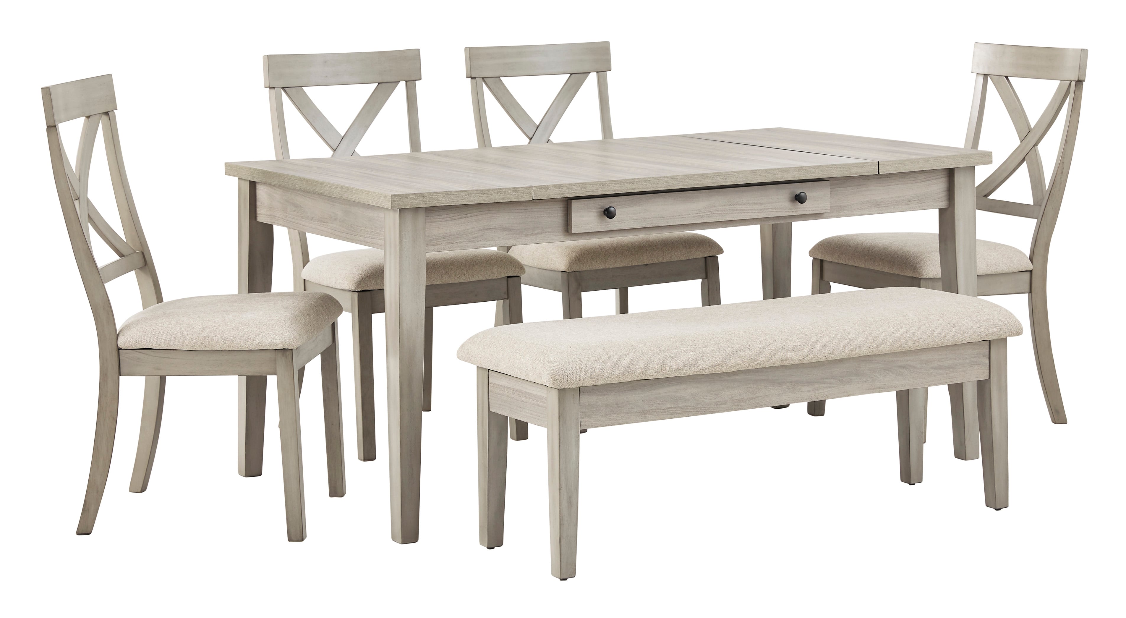 Signature Design by Ashley Parellen D29126x1+D29100x1+D29101x4 Casual 6Piece Table and Chair