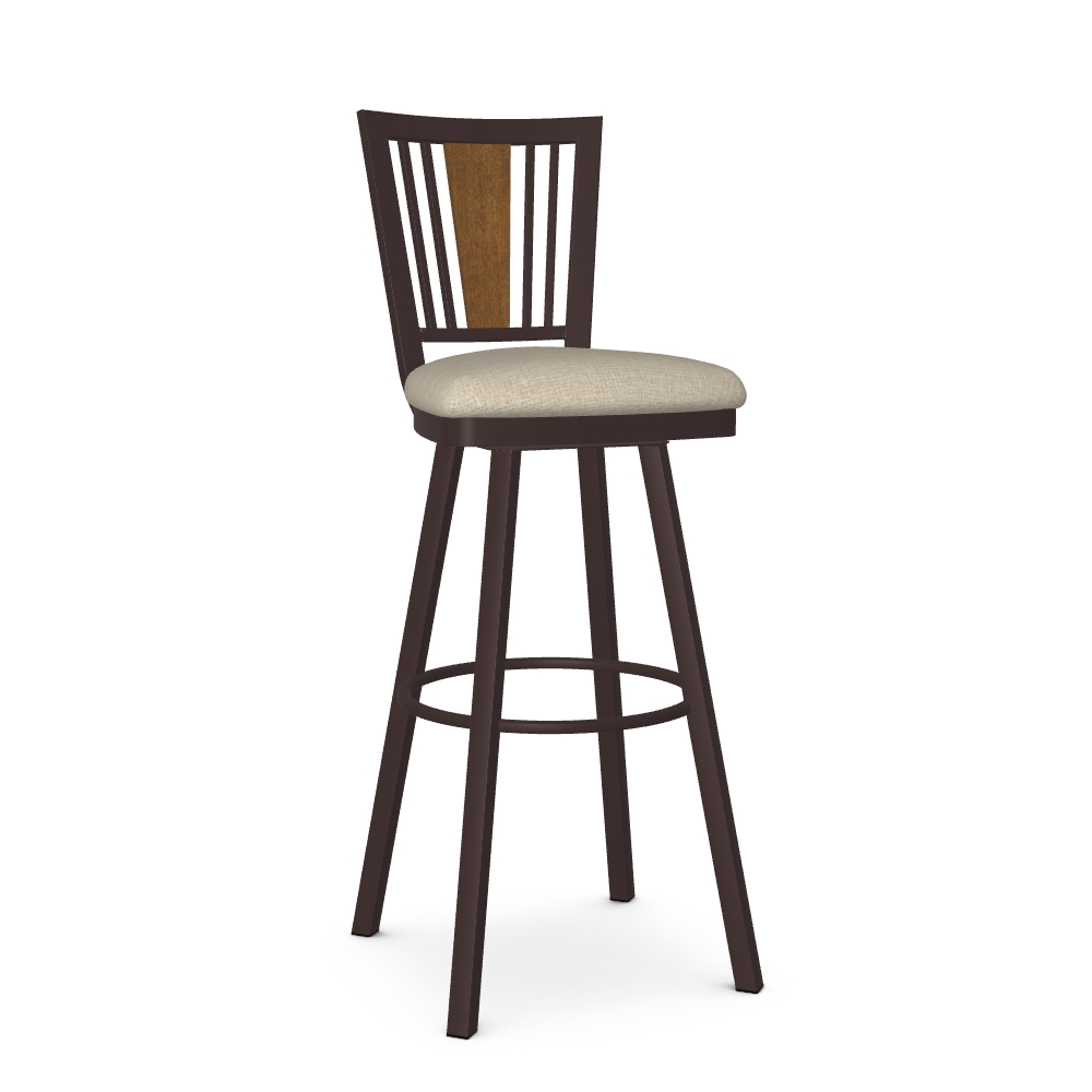 Upholstered Spectator Height Swivel Stool